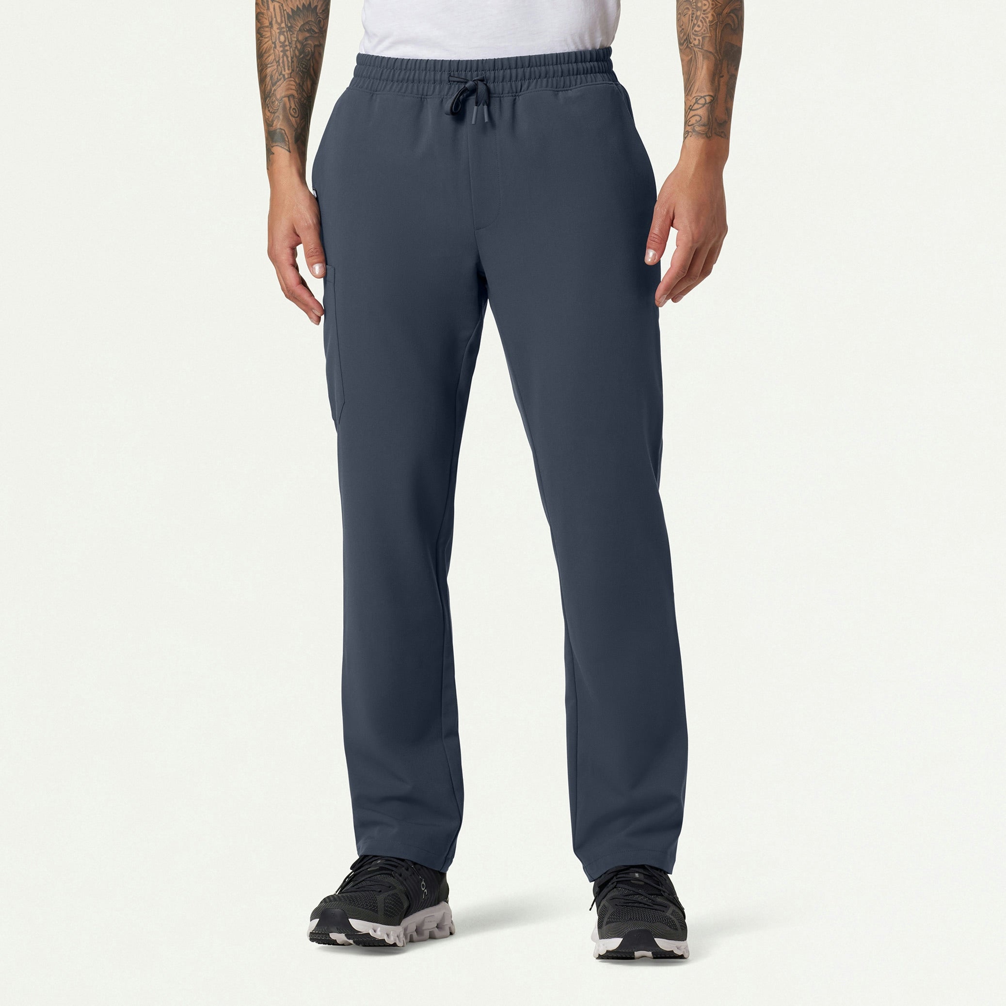Rhodes Everyday Straight-Leg Scrub Pant - Carbon Gray - MEN'S PANTS - Jaanuu