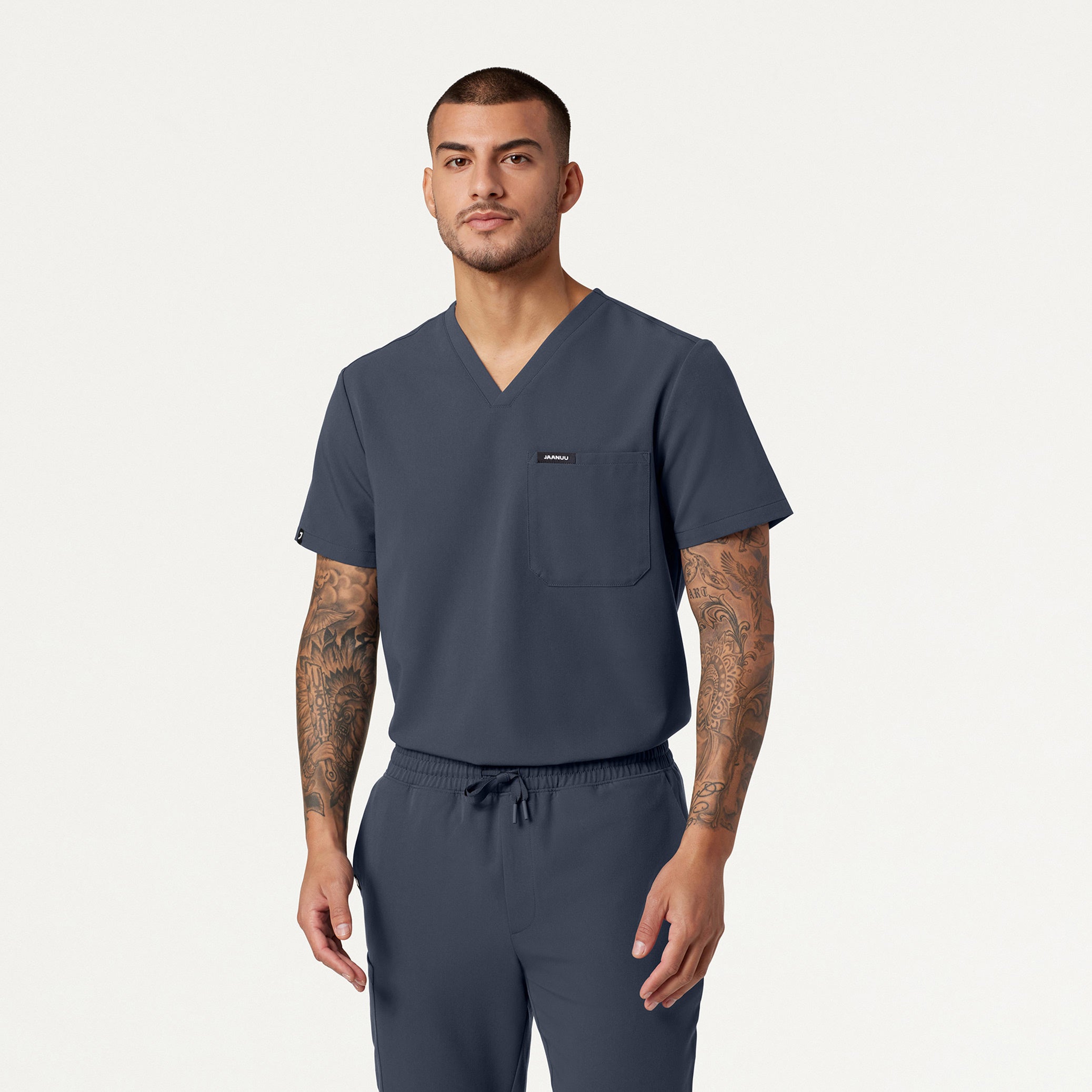 Holmes Everyday 1-Pocket Scrub Top - Carbon Gray