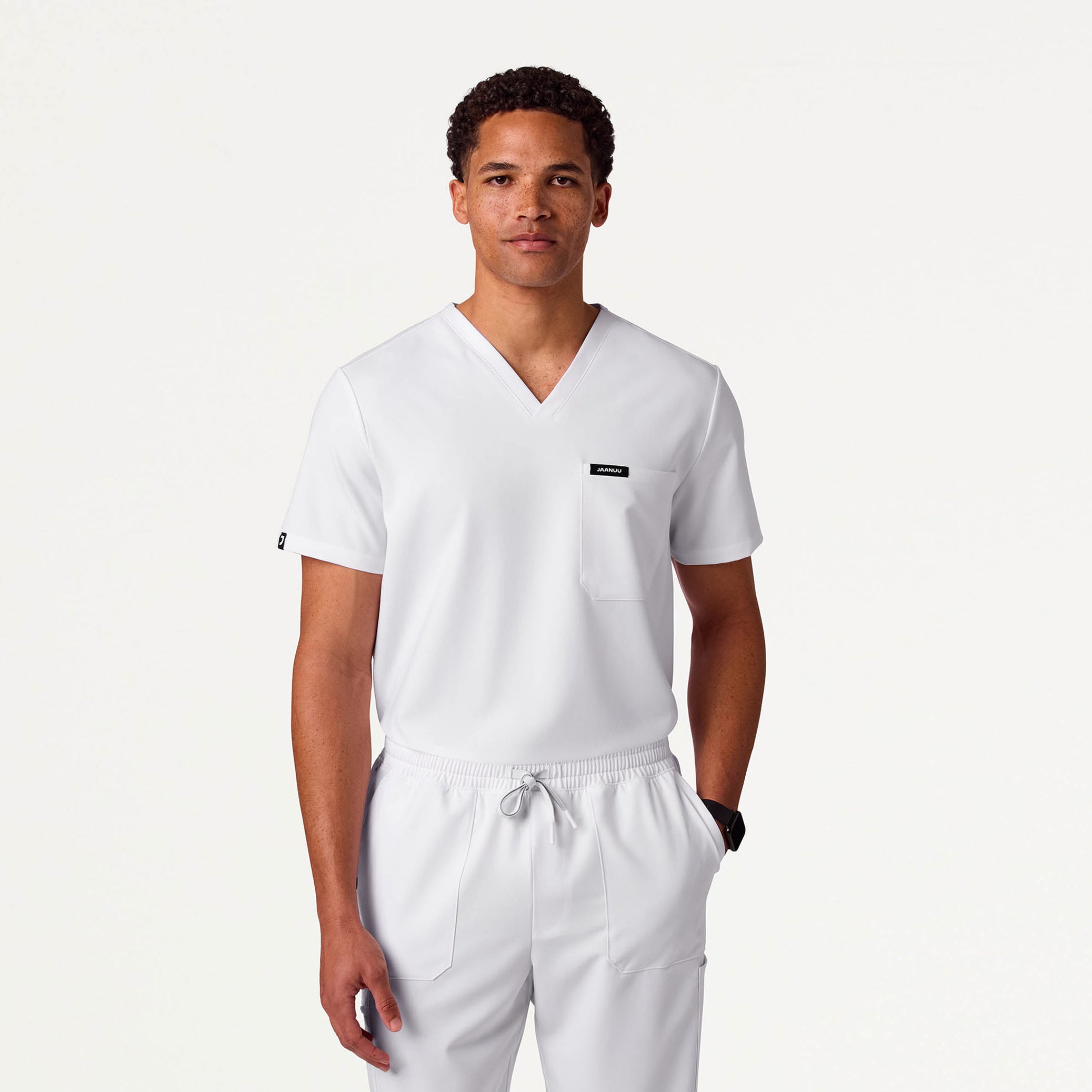 Holmes Everyday 1-Pocket Scrub Top - White