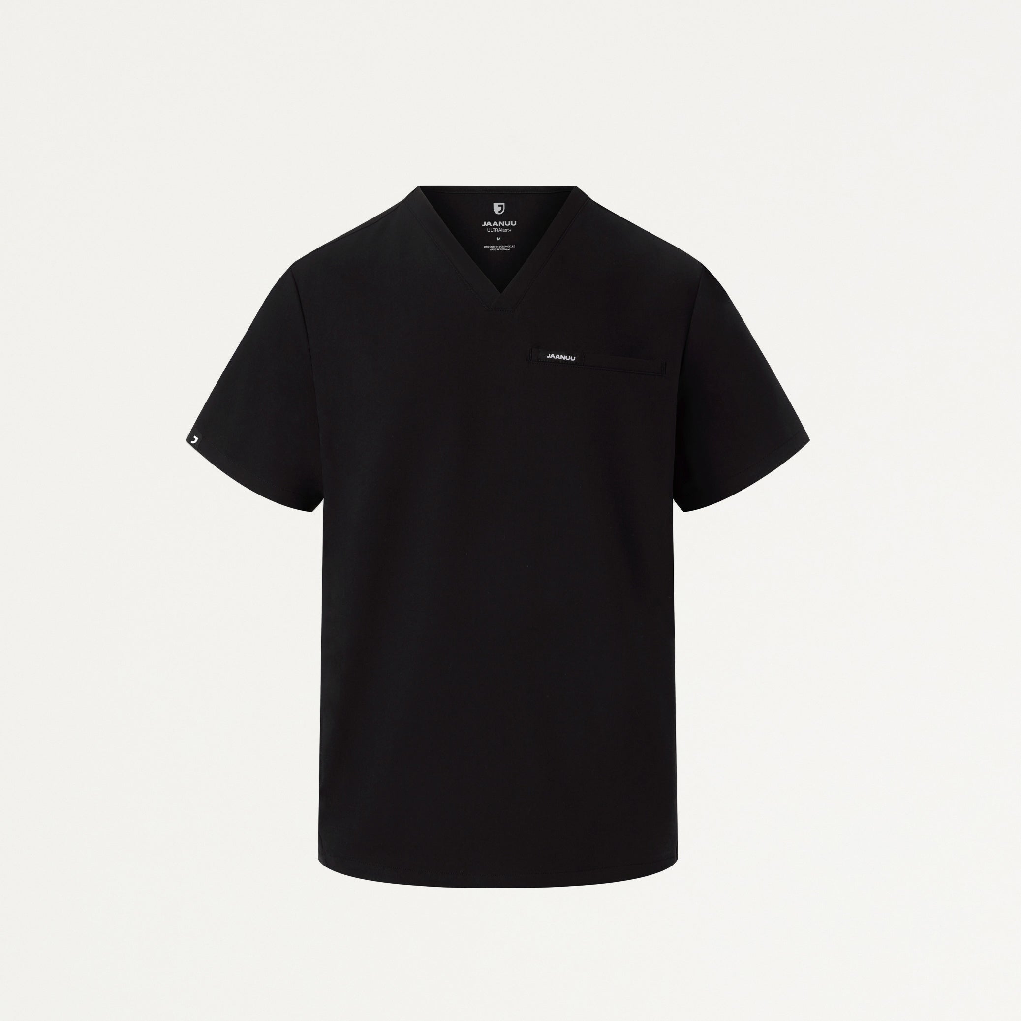 Platt 3-Pocket Scrub Top - Black