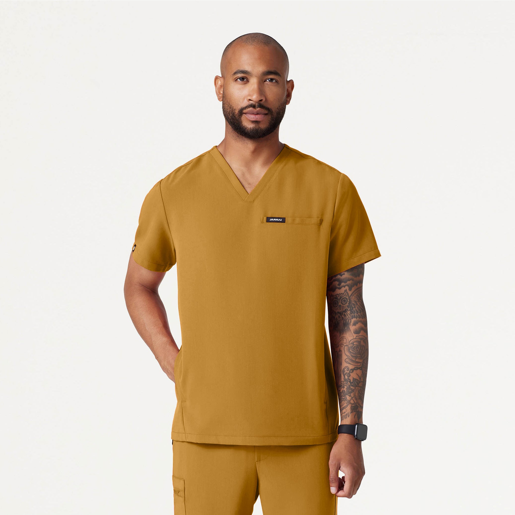 Platt 3-Pocket Scrub Top - Cider