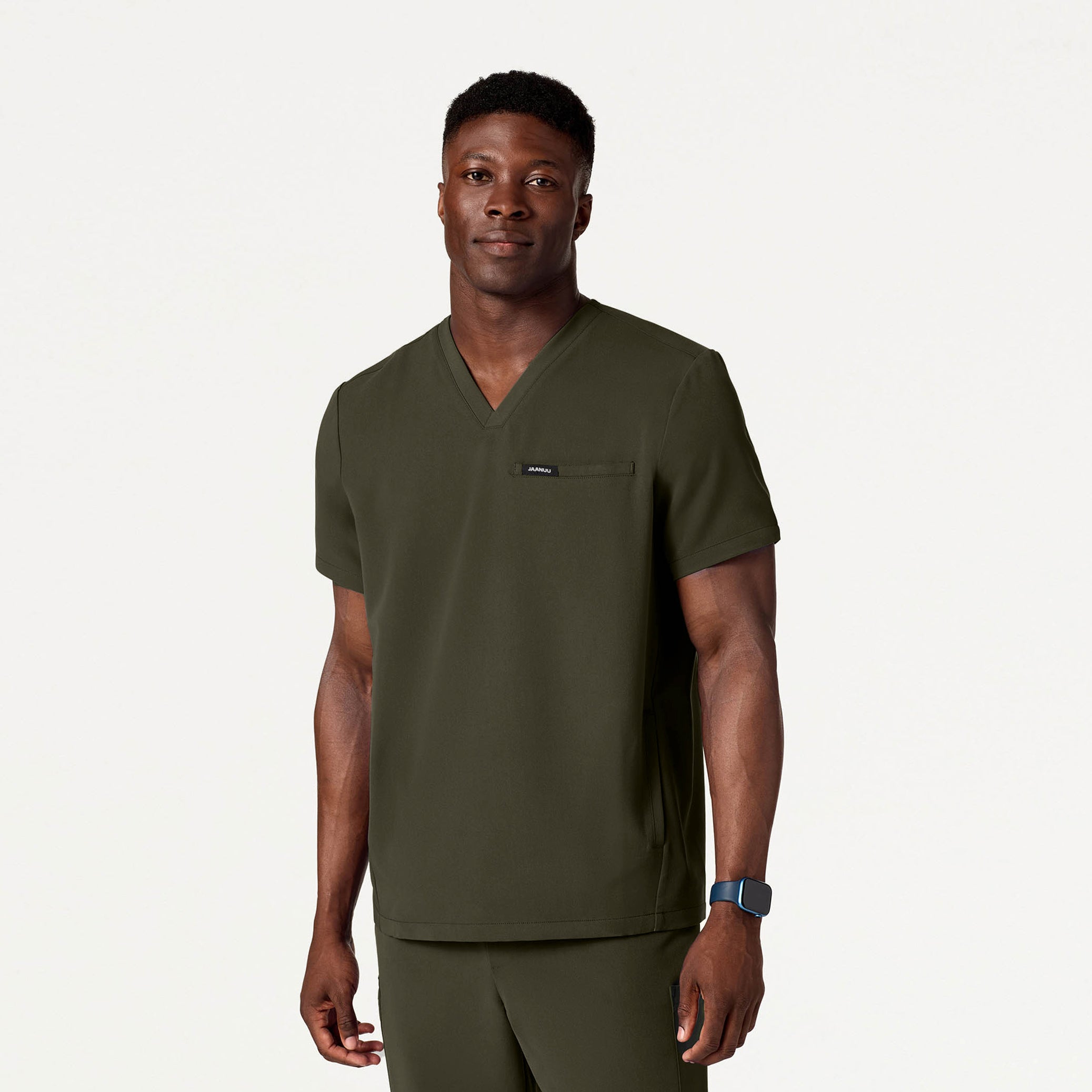 Platt 3-Pocket Scrub Top - Deep Olive
