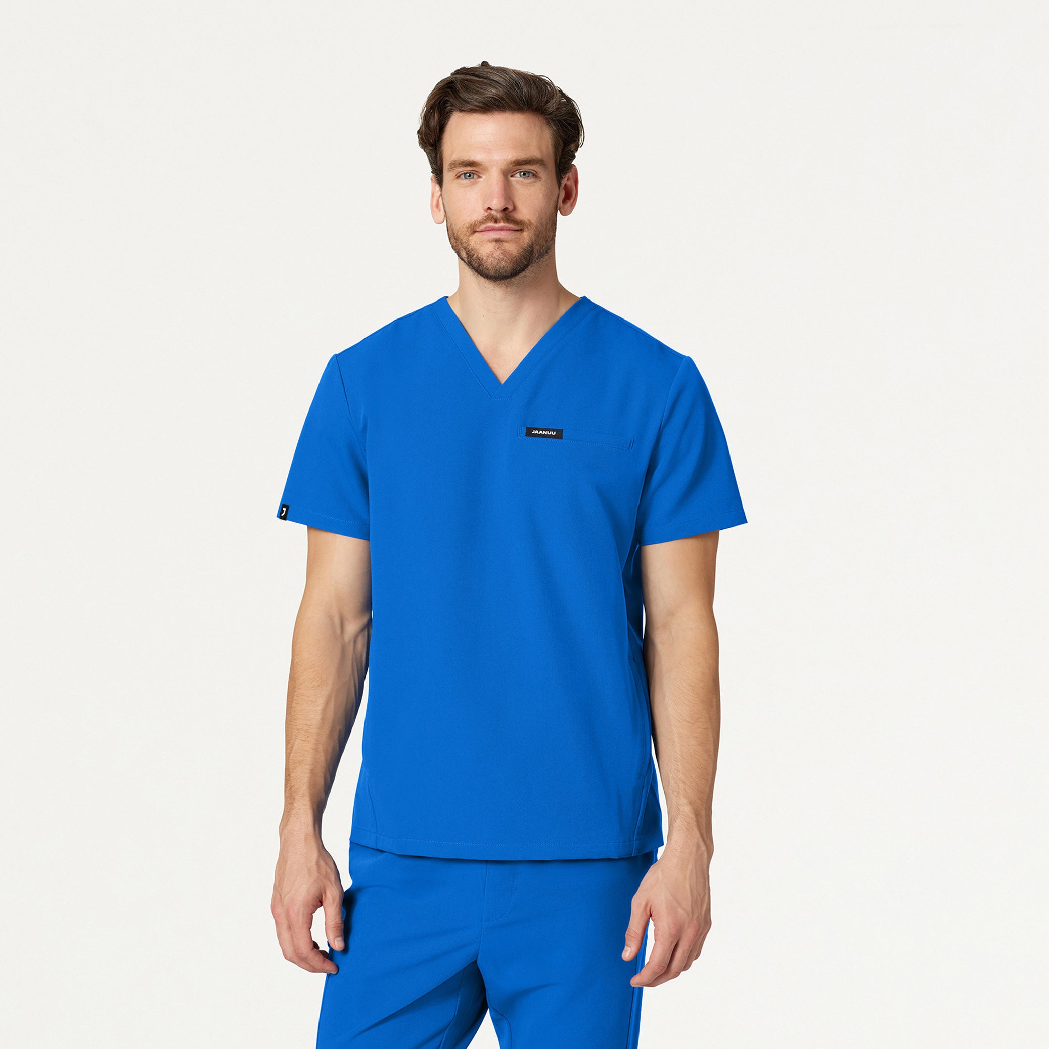 Platt 3-Pocket Scrub Top - Royal Blue