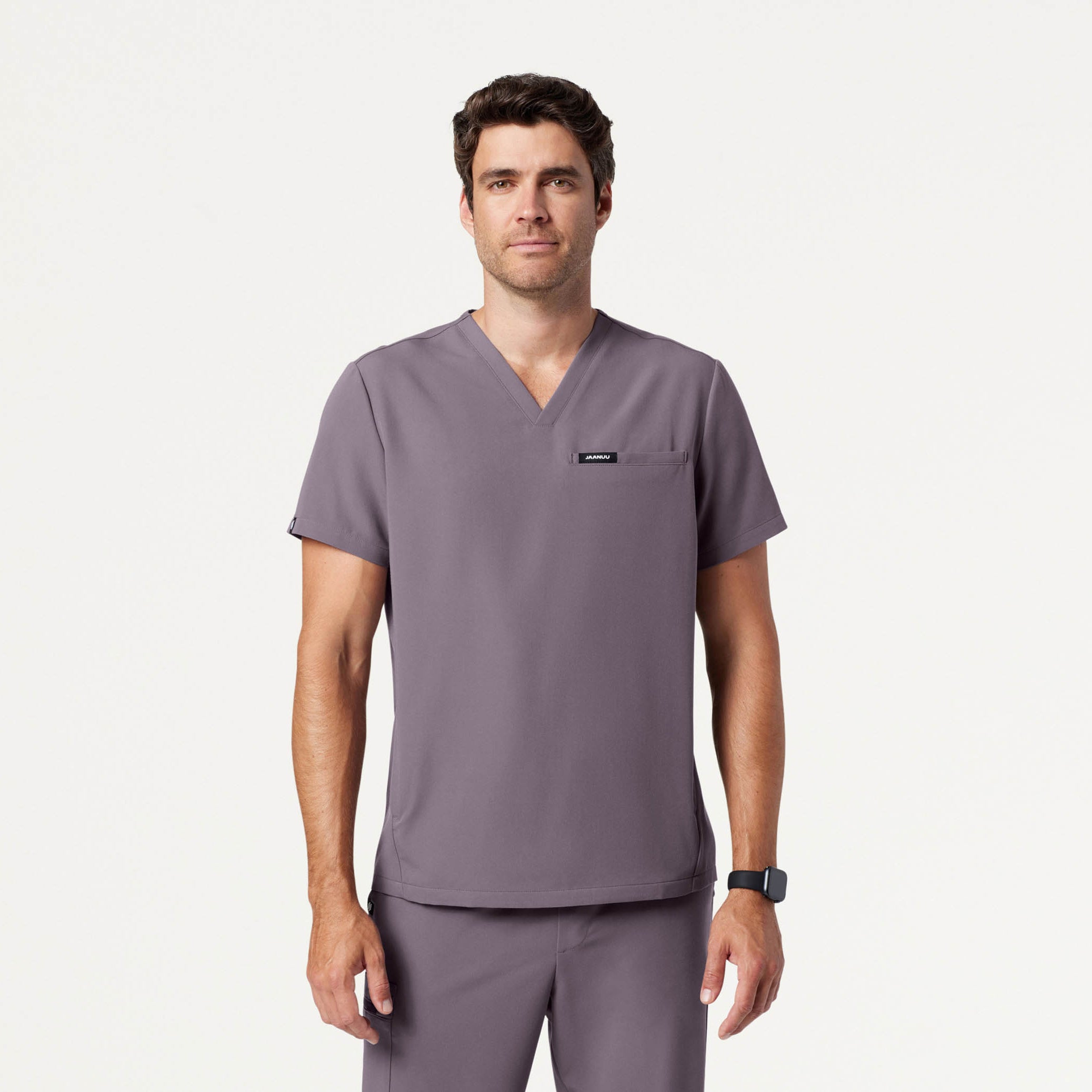 Platt 3-Pocket Scrub Top - Titanium