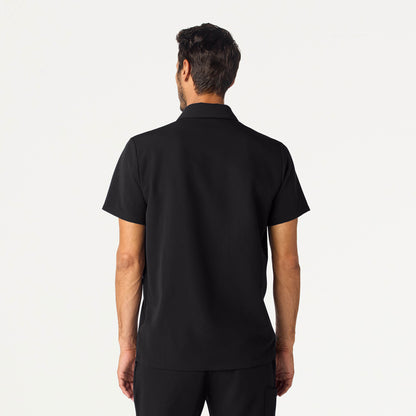Calderon Polo Scrub Top - Black