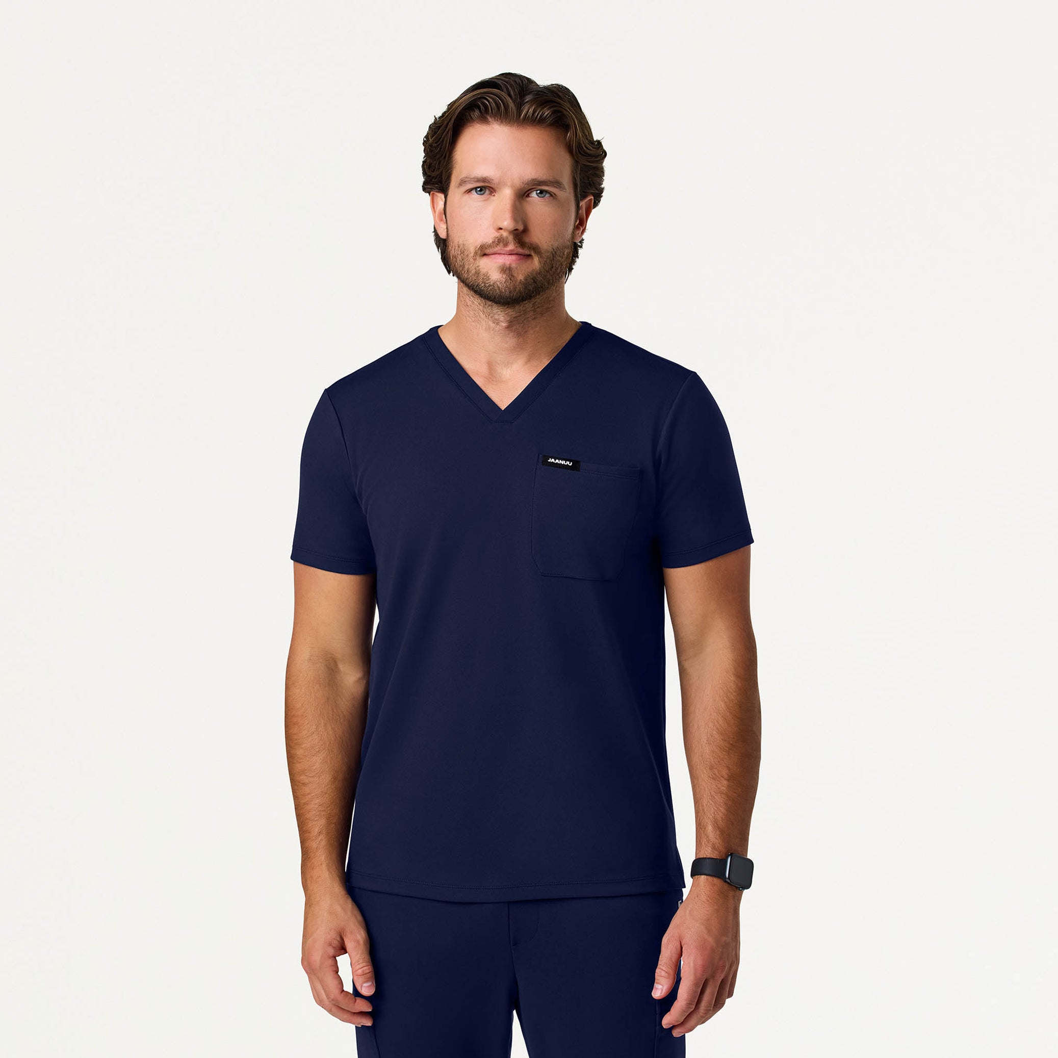 Asher Slim UltraSOFT™ Scrub Top - Midnight Navy