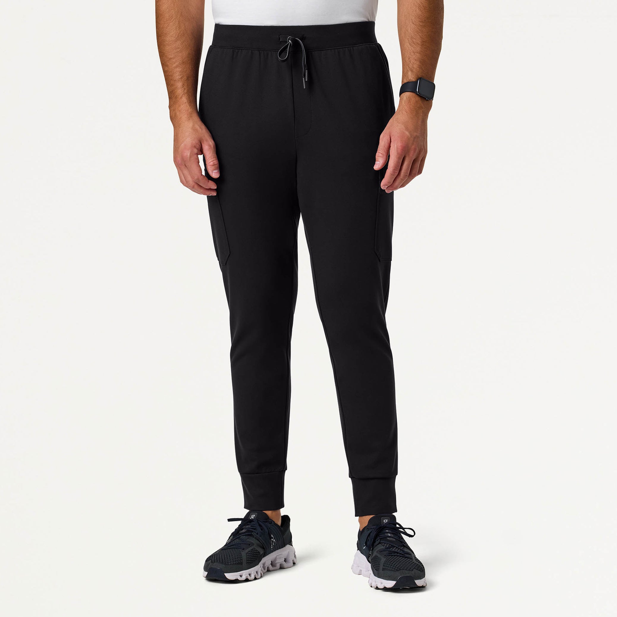 Ollie Slim UltraSOFT™ Cargo Scrub Jogger - Black
