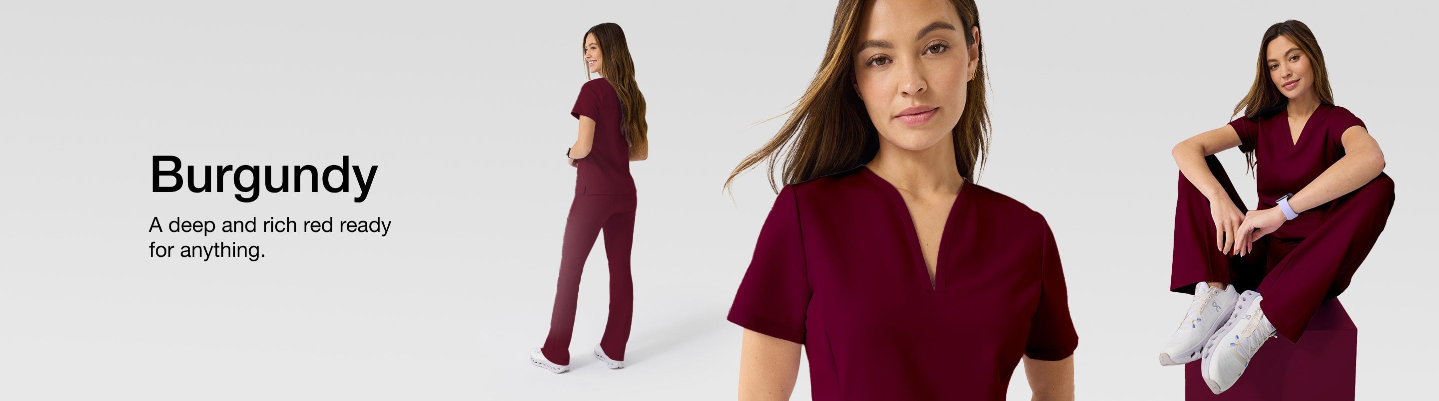 Burgundy: A deep and rich red ready for anything.