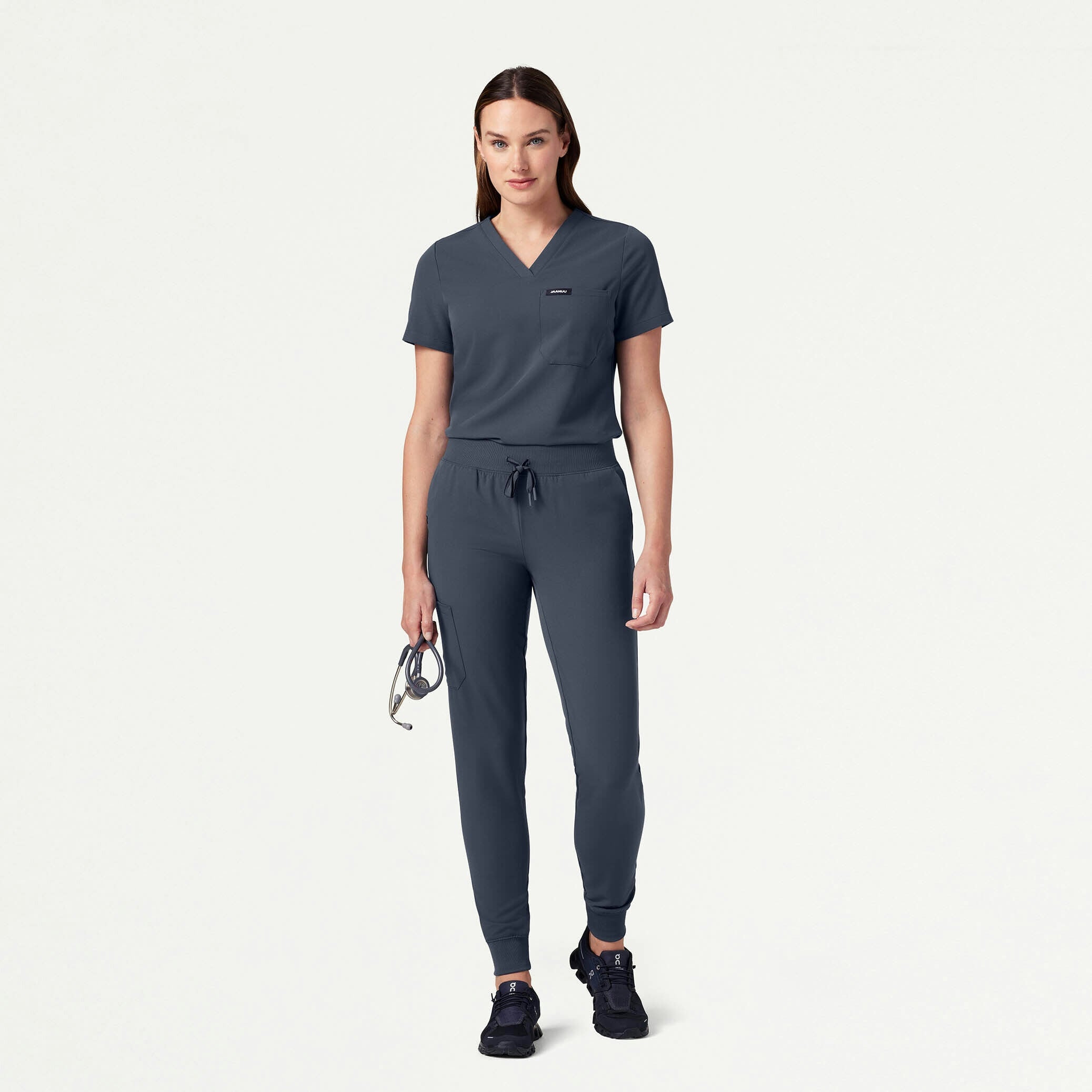 The Alex Essential Scrub Set - Carbon Gray - 1