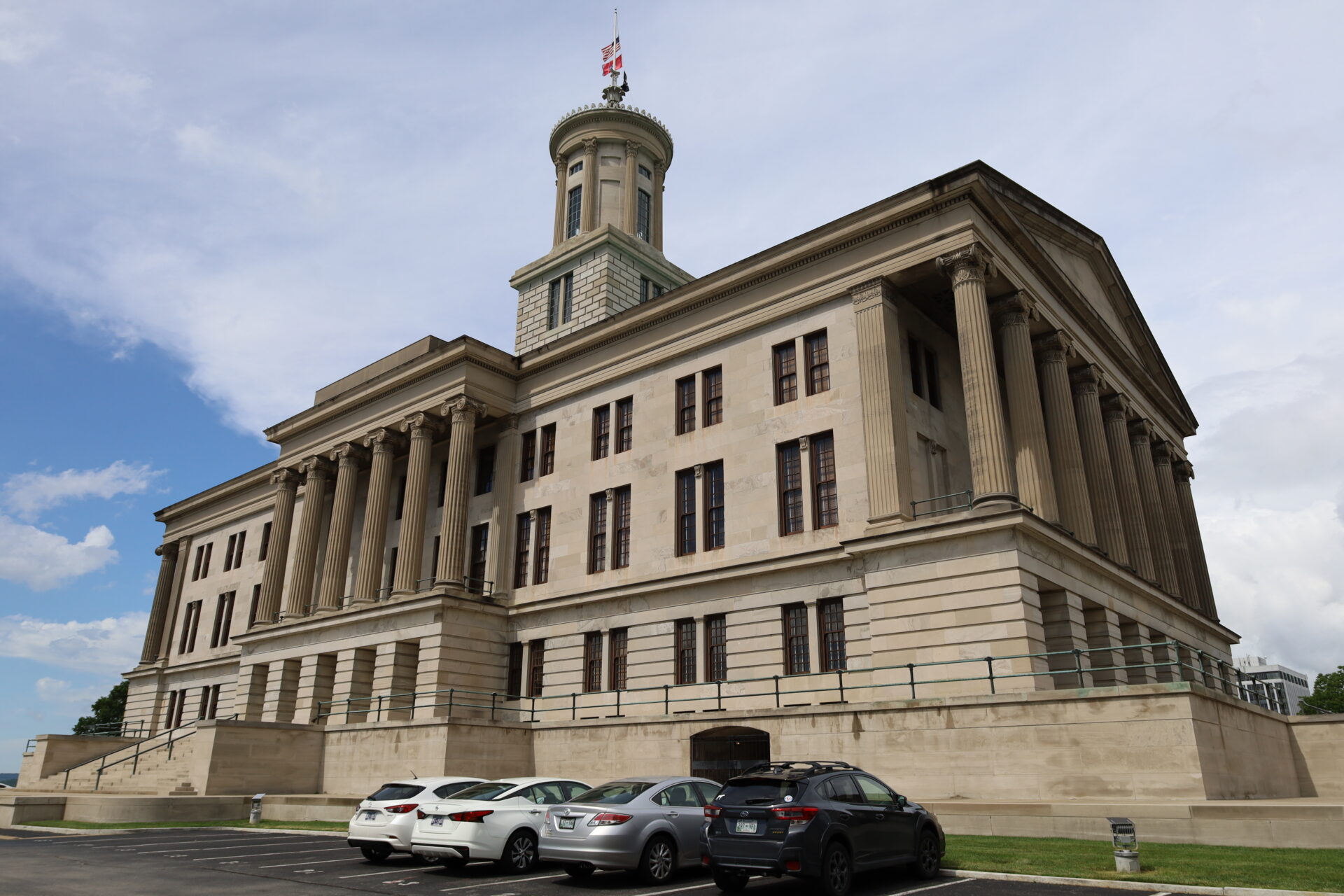 The Tennessee state capitol building in Nashville, Tennessee.