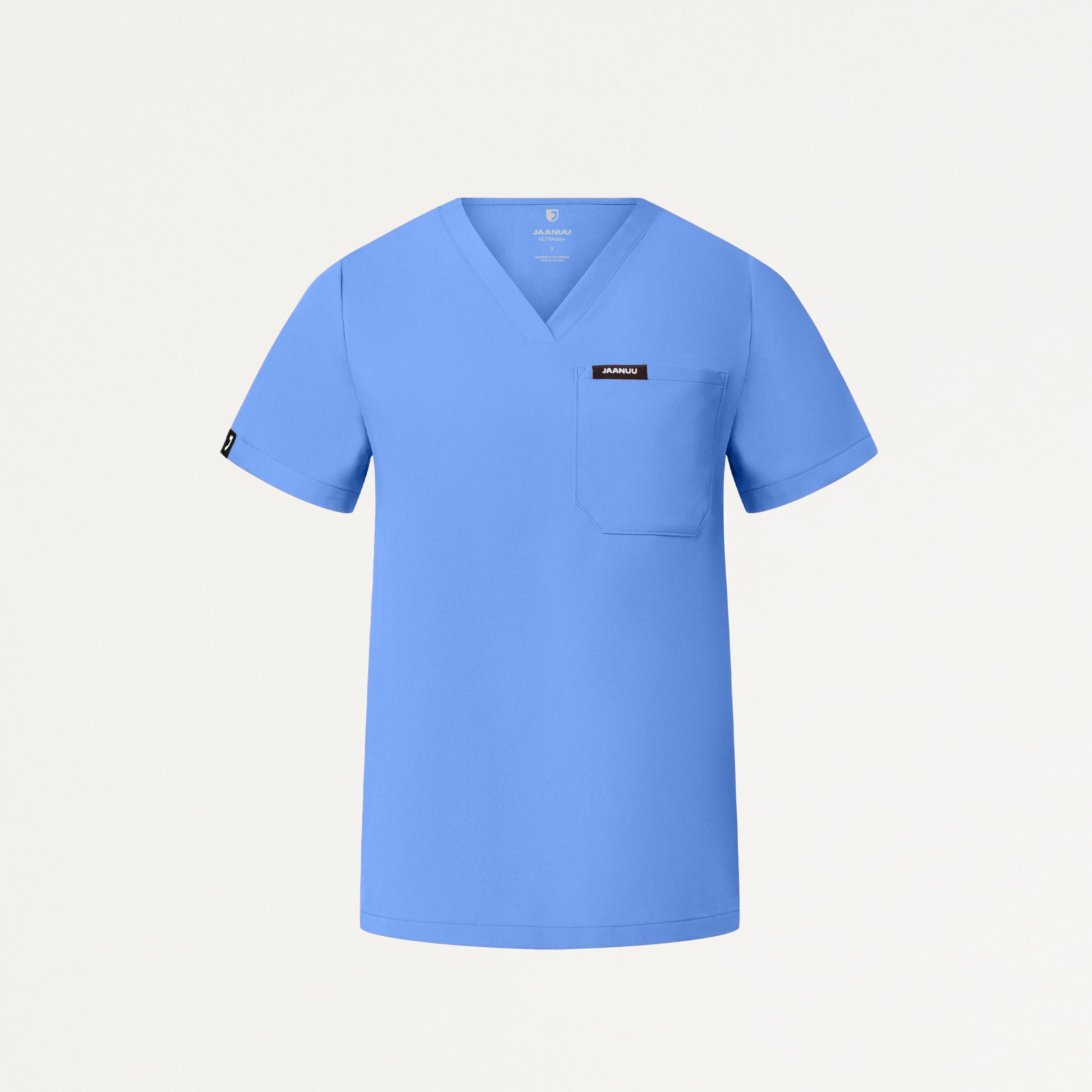 Rhena Essential 1-Pocket Scrub Top - Ceil Blue