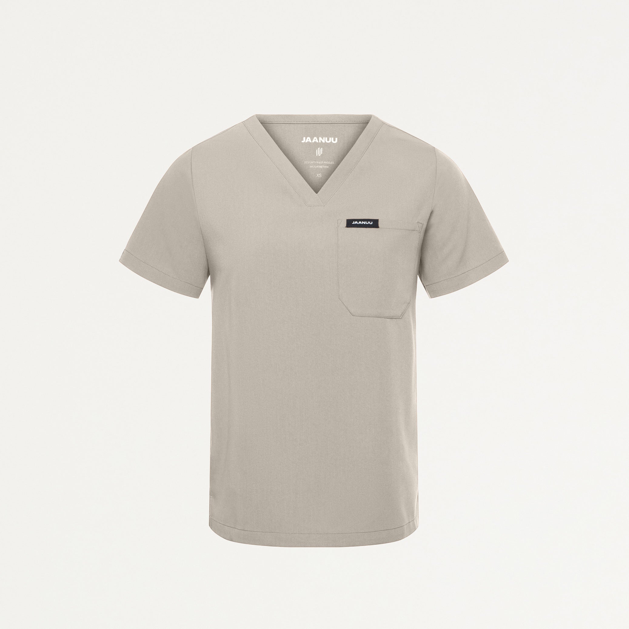 Rhena Essential 1-Pocket Scrub Top - Fog