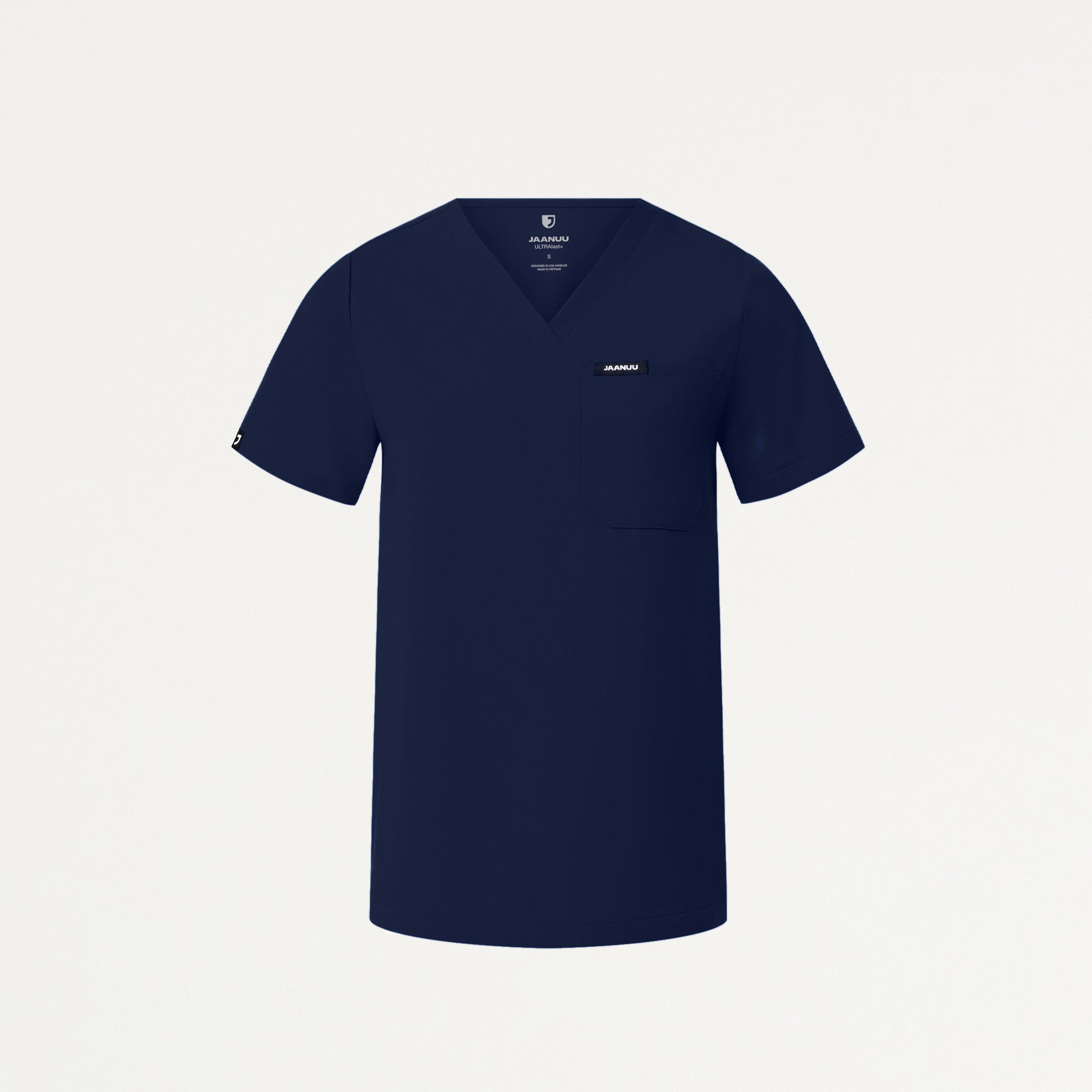 Rhena Essential 1-Pocket Scrub Top - Midnight Navy