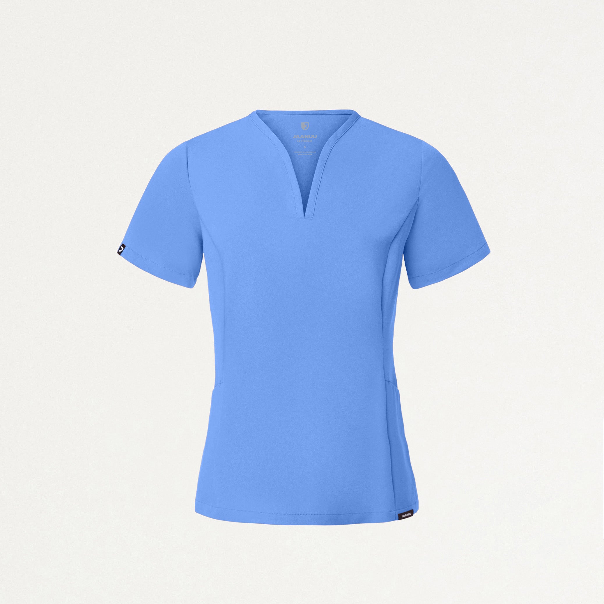 Calix Fit & Flare Scrub Top - Ceil Blue