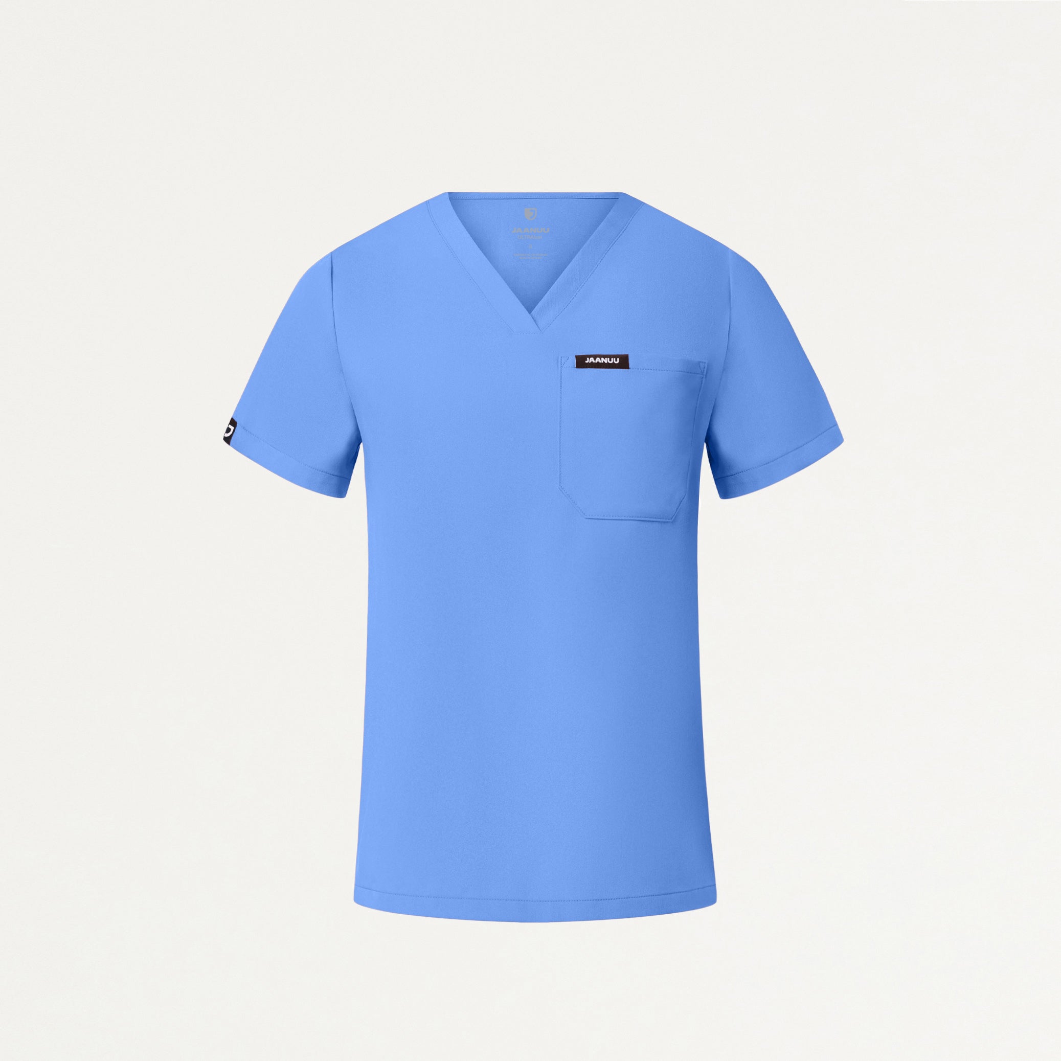 Rhena Slim Essential 1-Pocket Scrub Top - Ceil Blue