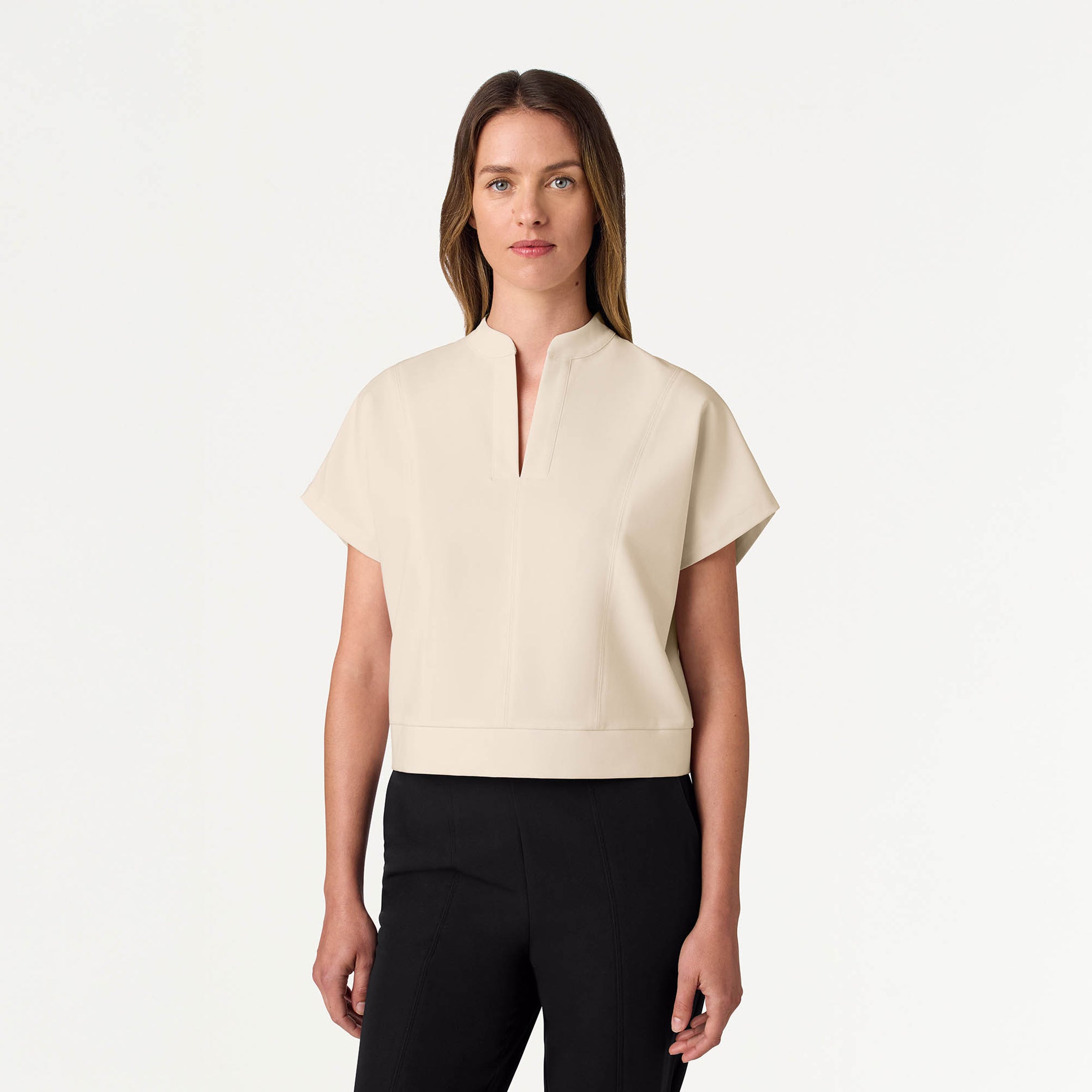 Clare Dolman Scrub Top - Birch