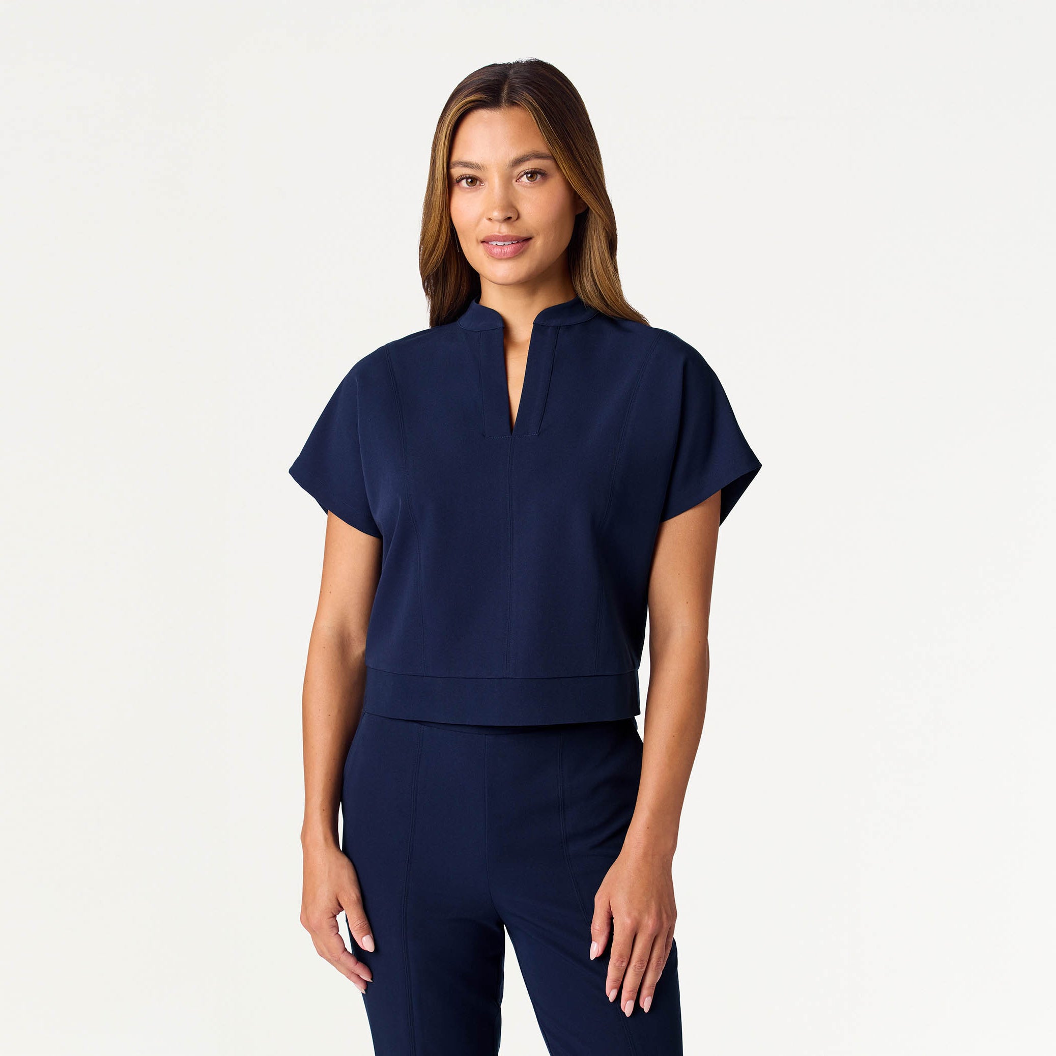 Clare Dolman Scrub Top - Midnight Navy