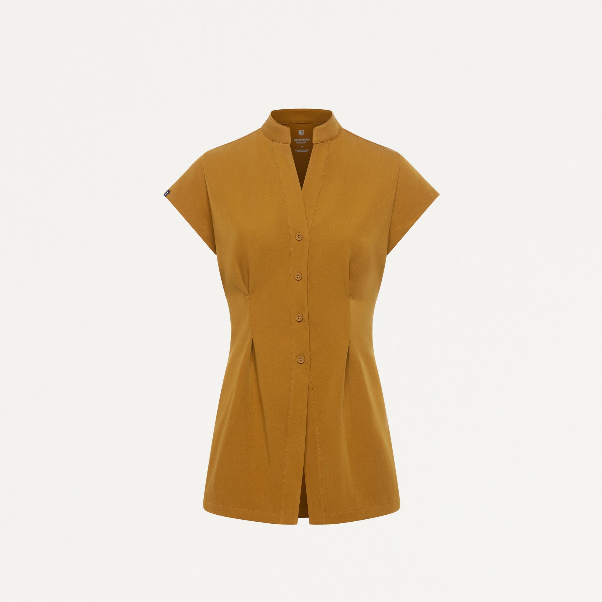 Sofie Fit & Flare Tunic Scrub Top - Cider