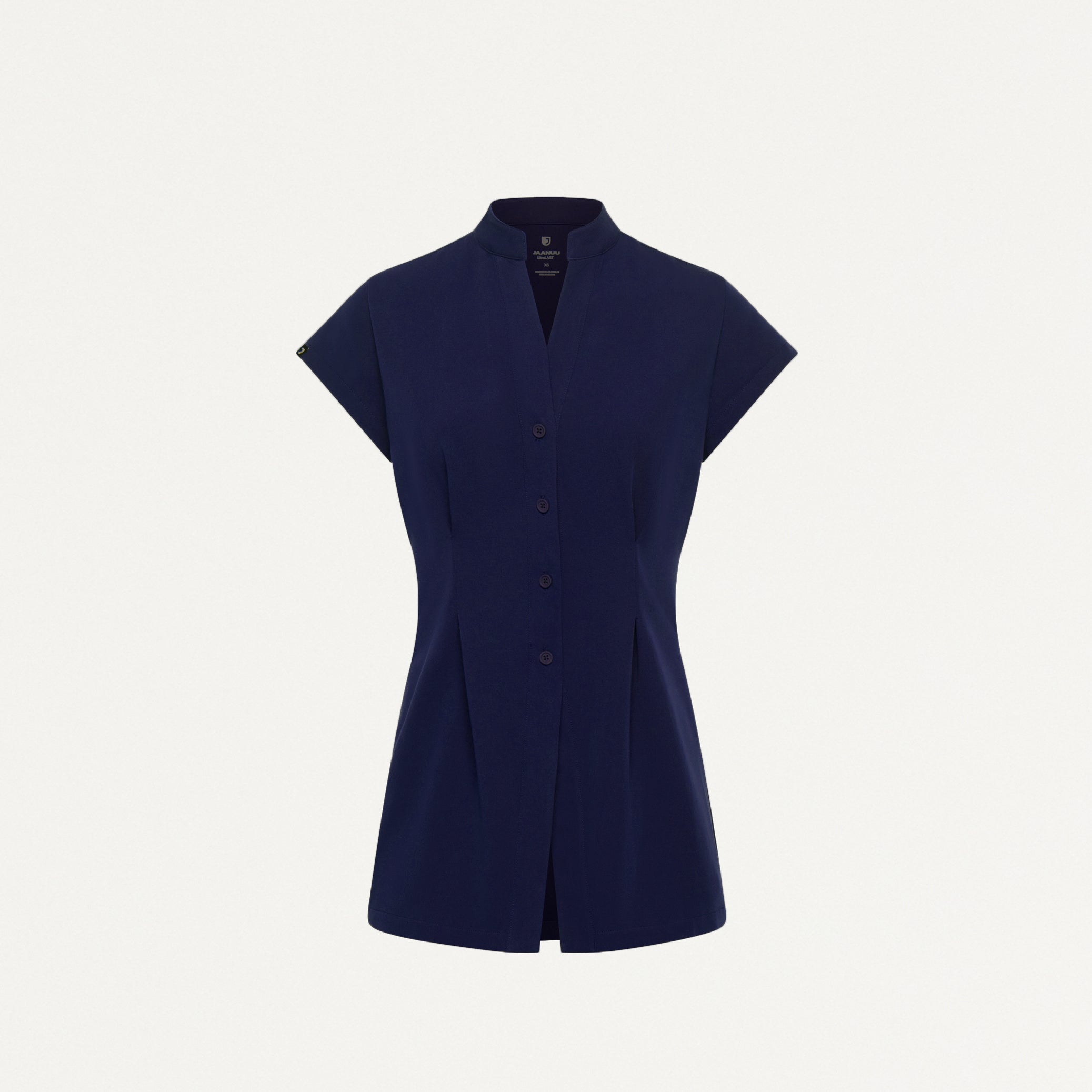 Sofie Fit & Flare Tunic Scrub Top - Midnight Navy