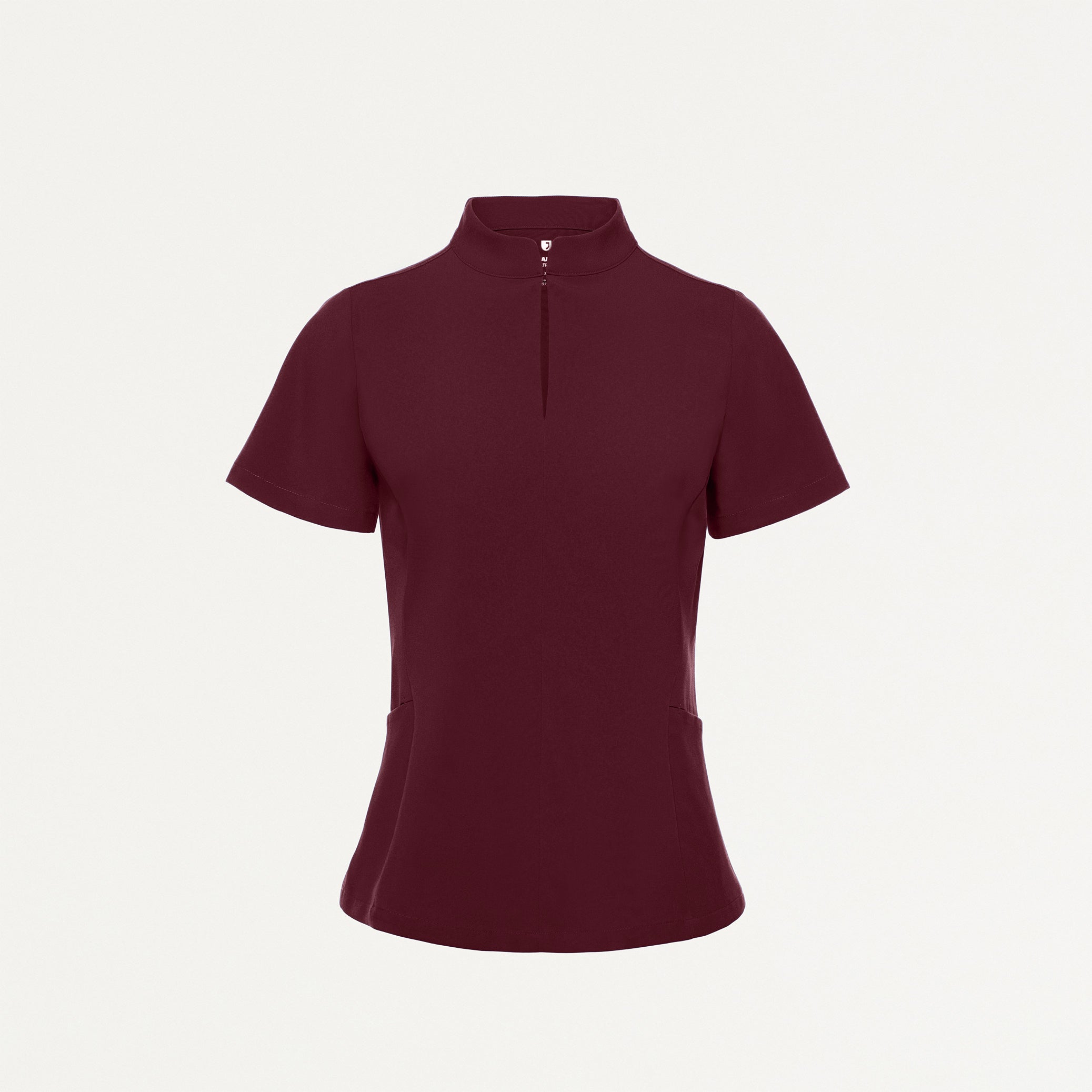 Aria Fit & Flare UltraLITE™ Scrub Top - Burgundy