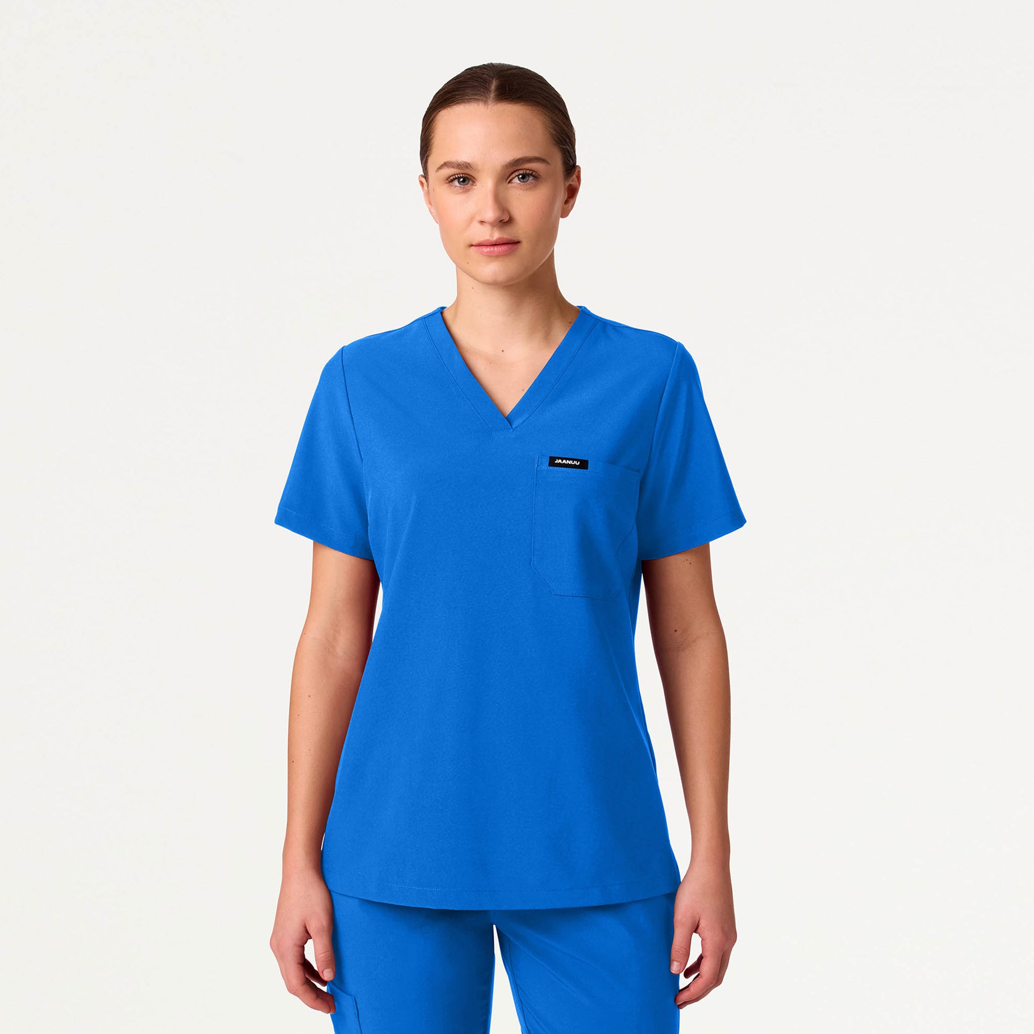 Rhena Slim UltraLITE™ 1-Pocket Scrub Top - Royal Blue