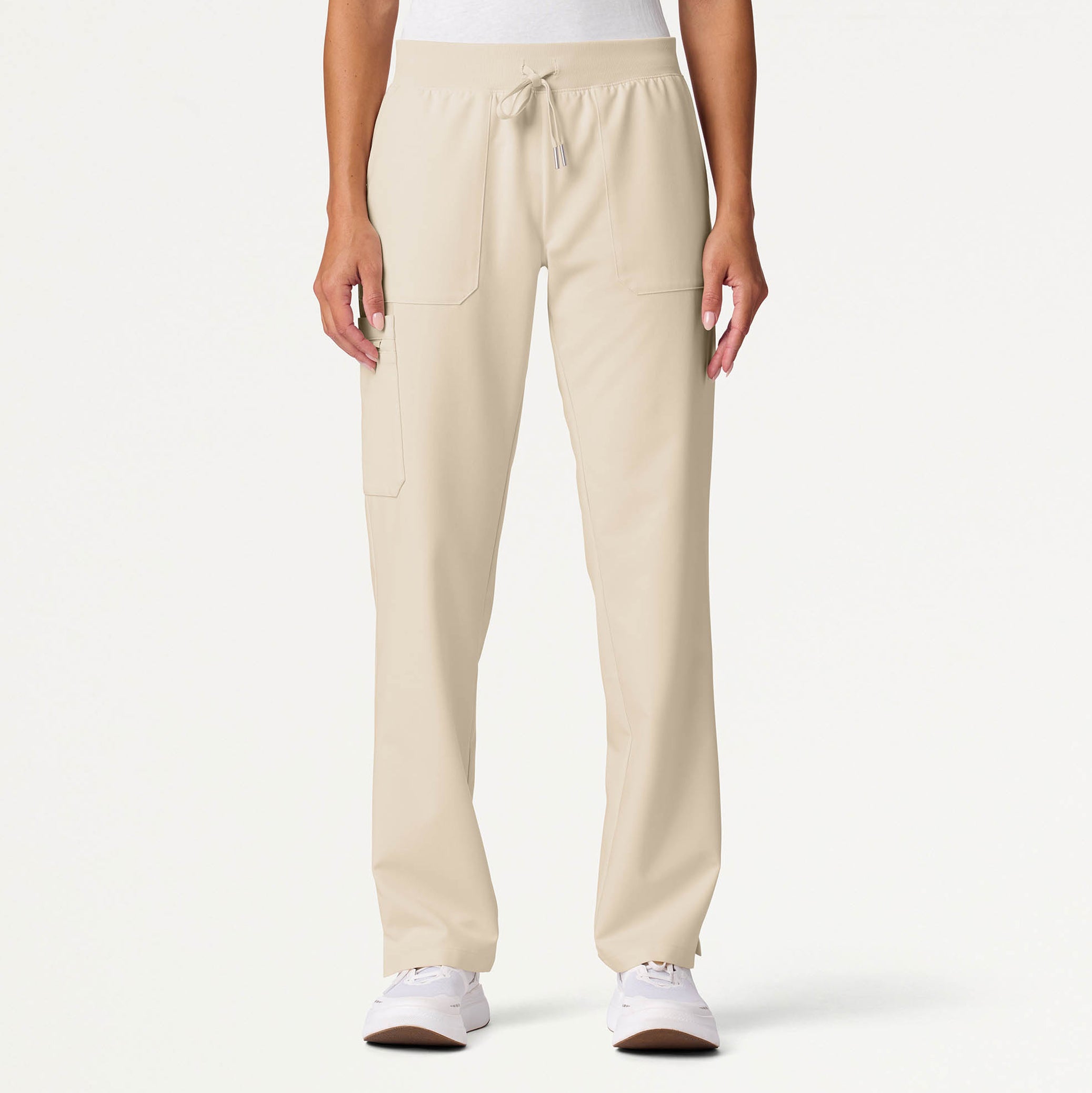 Xenos Cargo Knit-Waist Scrub Pant - Birch