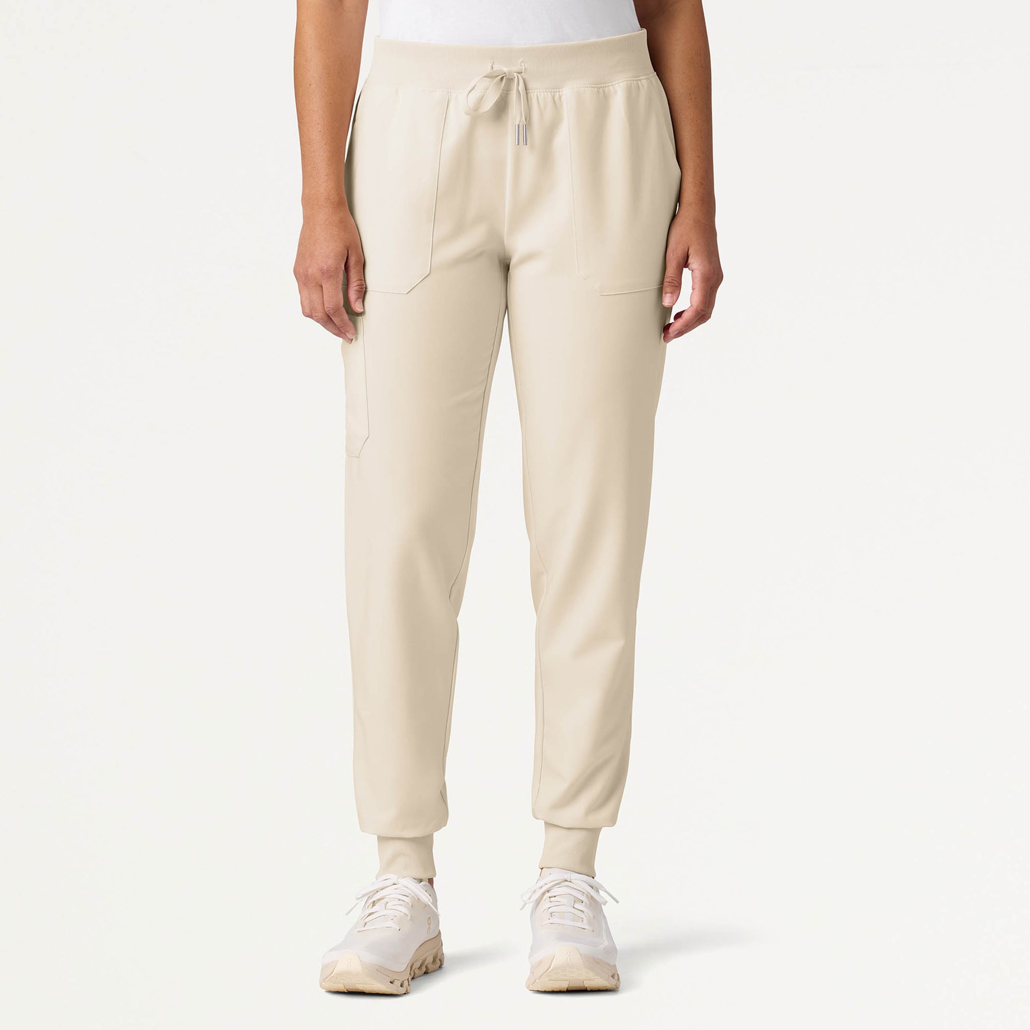 Silex Slim Cargo Knit-Waist Scrub Jogger - Birch