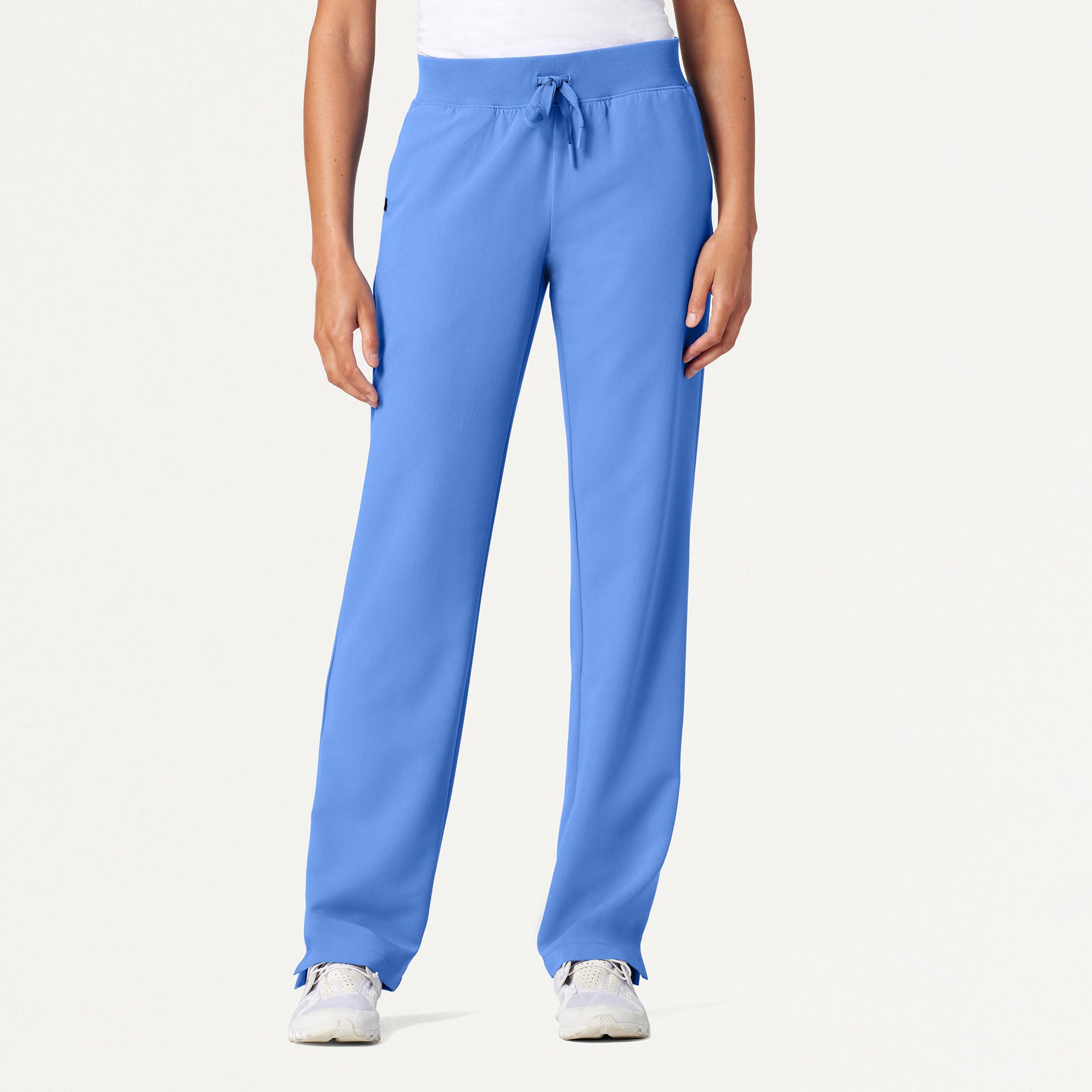 Xenos Essential Knit-Waist Scrub Pant - Ceil Blue