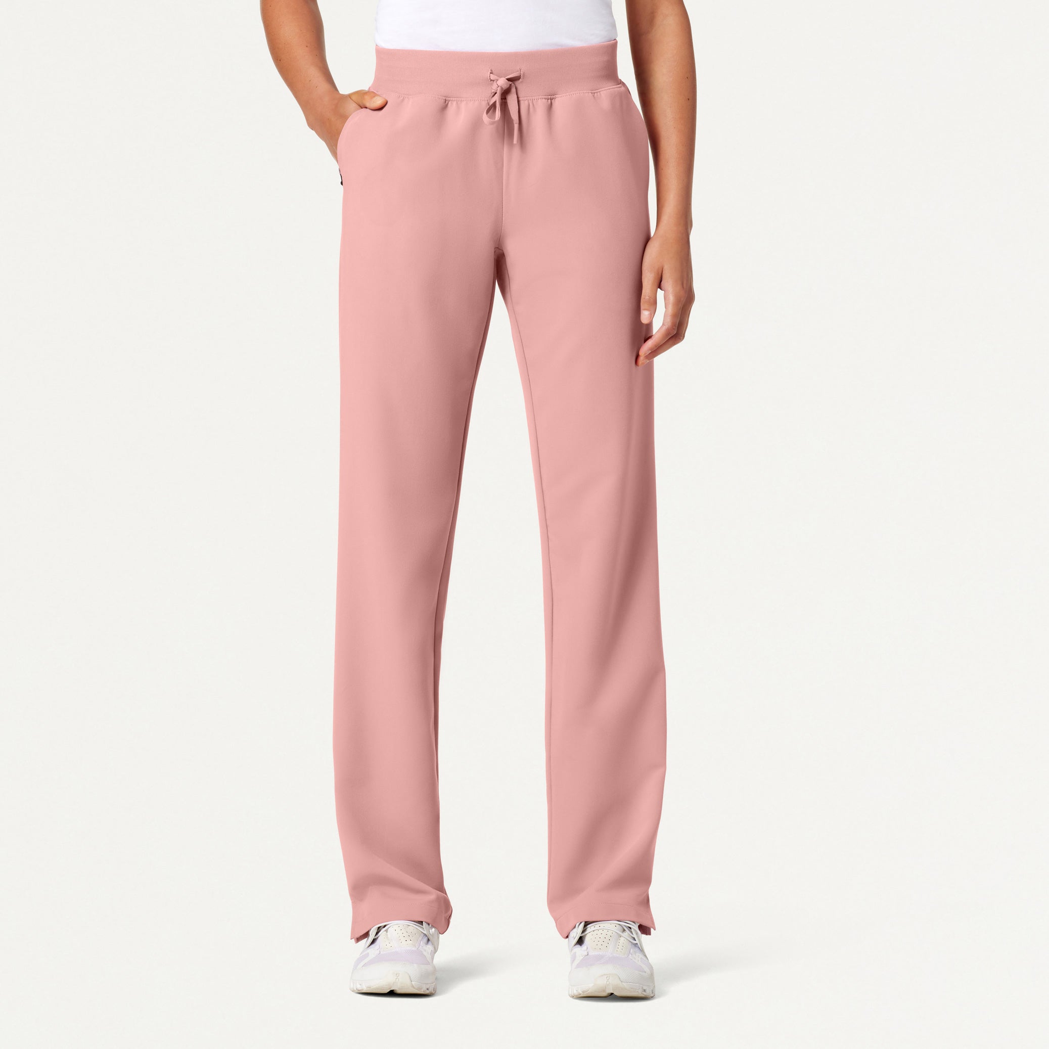 Xenos Essential Knit-Waist Scrub Pant - Mauve