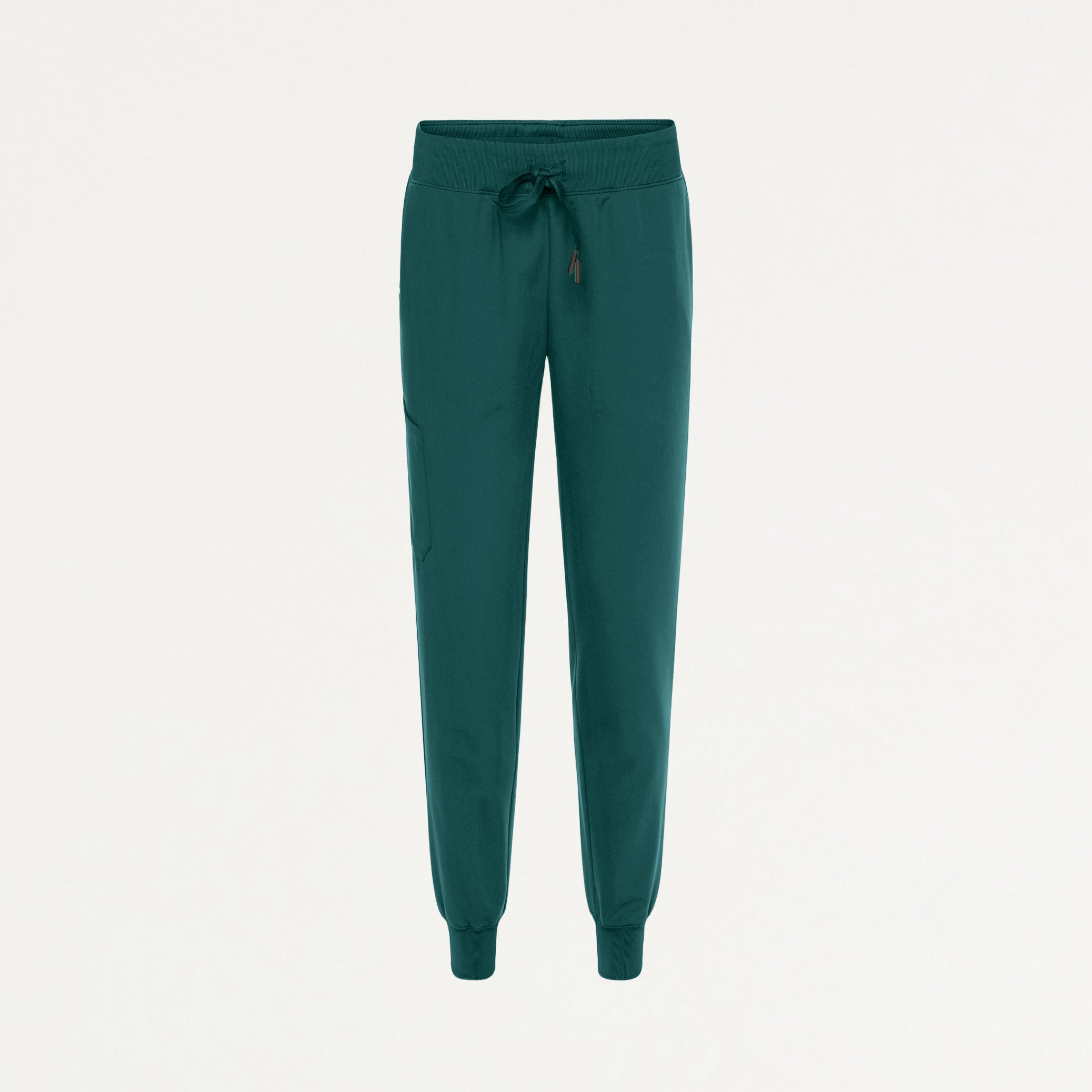 Silex Slim Knit-Waist Scrub Jogger - Midnight Green