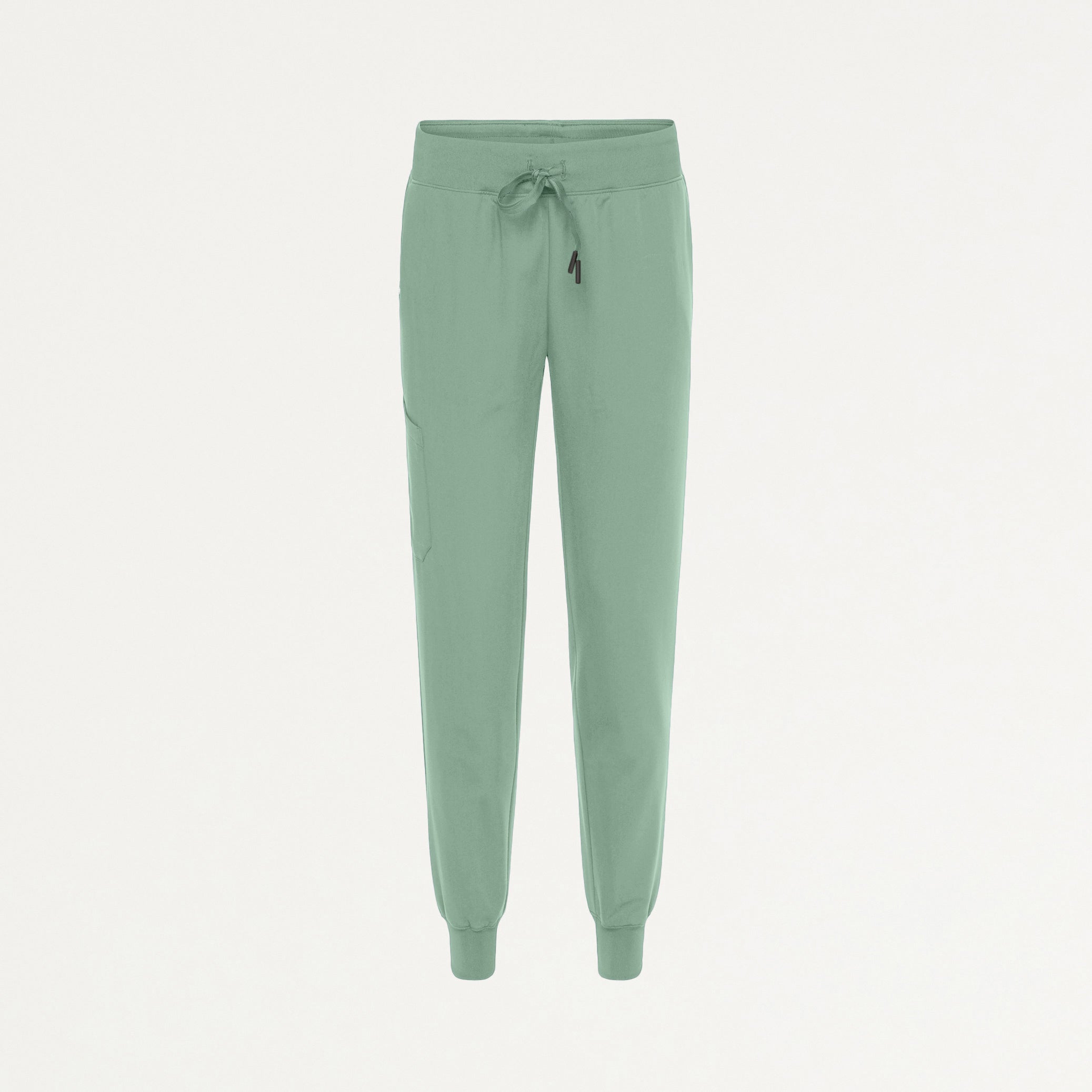 Silex Slim Knit-Waist Scrub Jogger - Sage