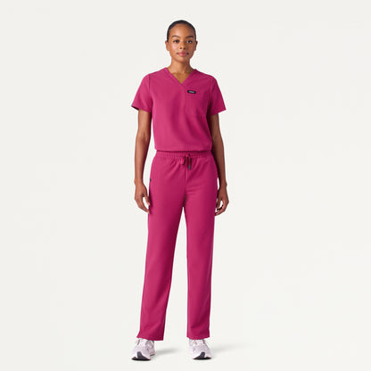 Kerr 365 High Waisted Scrub Pant - Wild Berry
