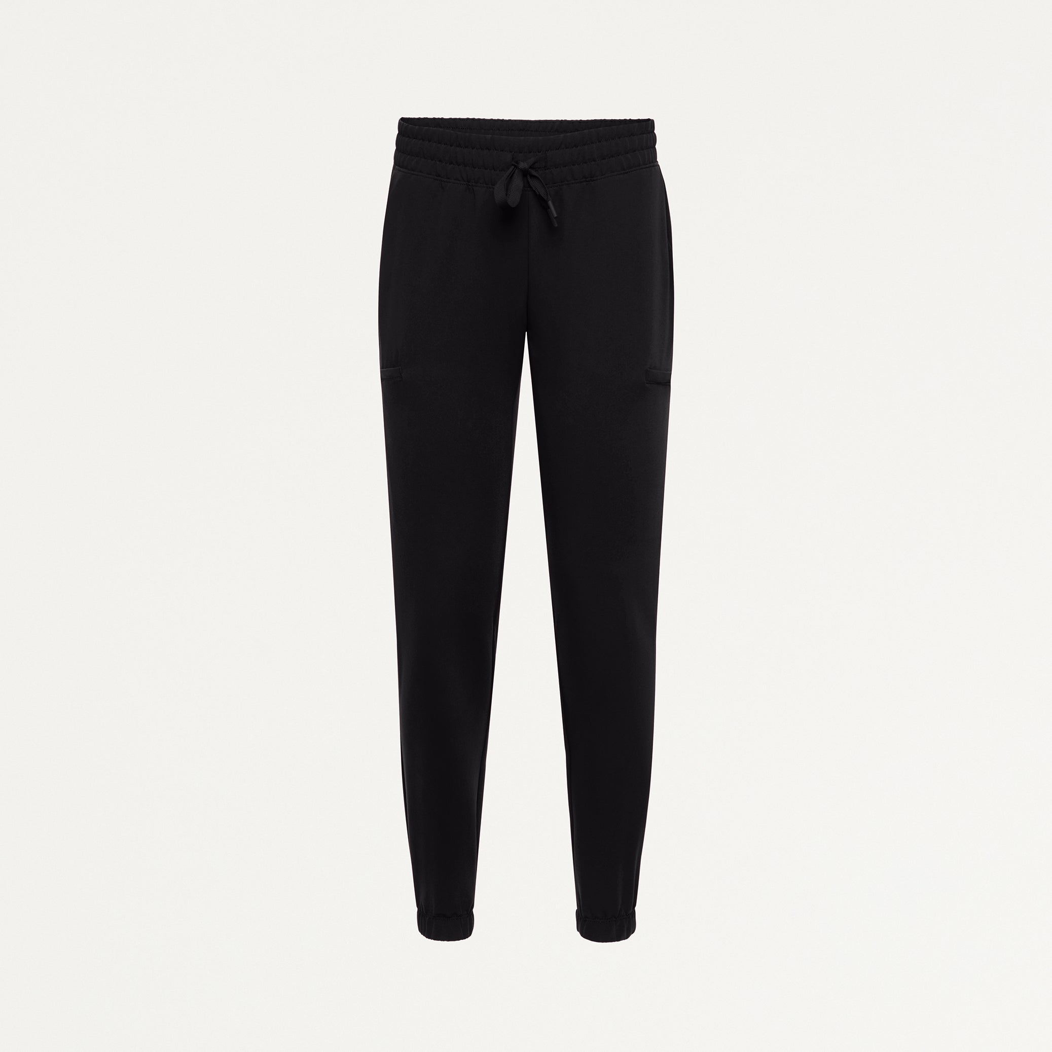 Jace Skinny 7-Pocket Scrub Jogger - Black