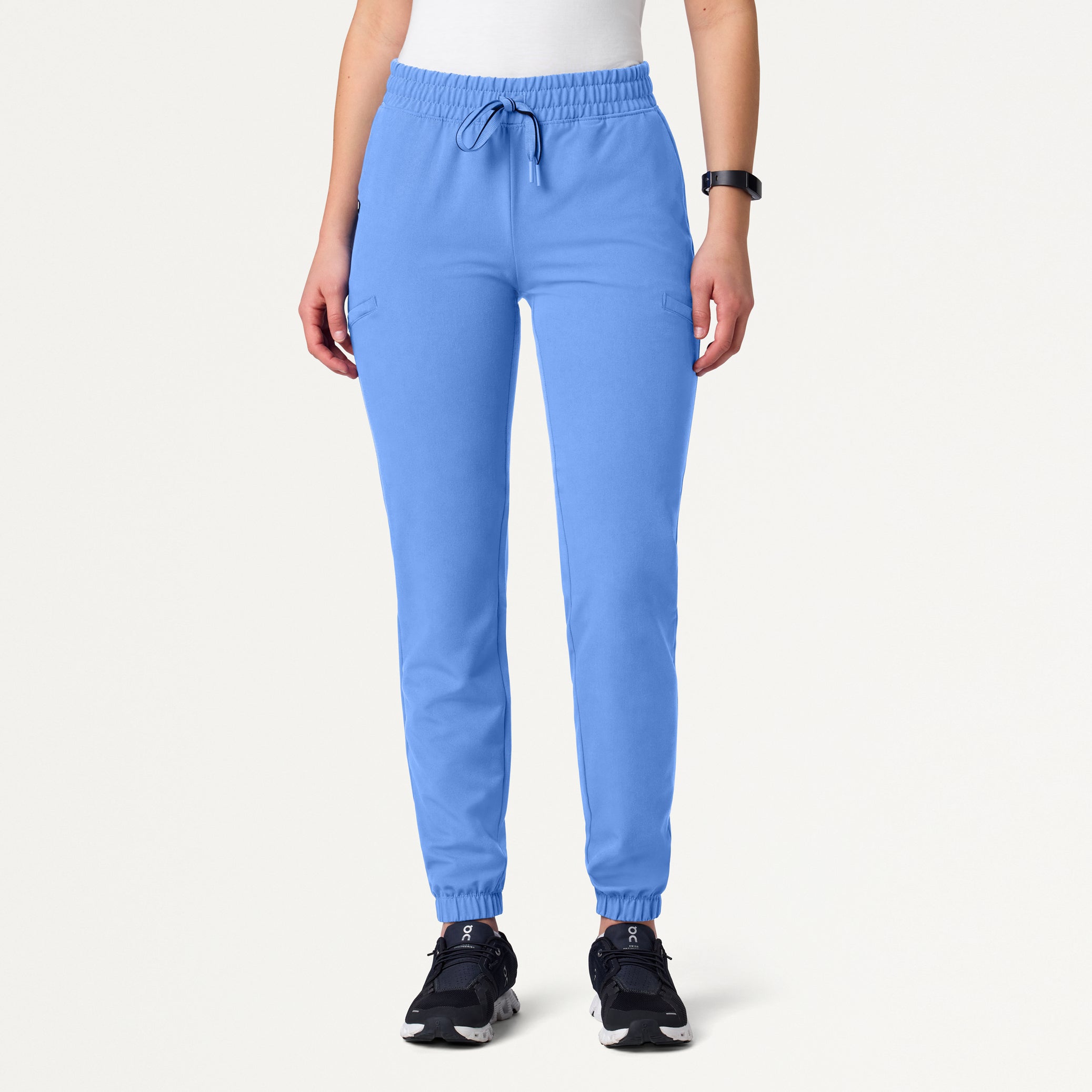 Jace Skinny 7-Pocket Scrub Jogger - Ceil Blue