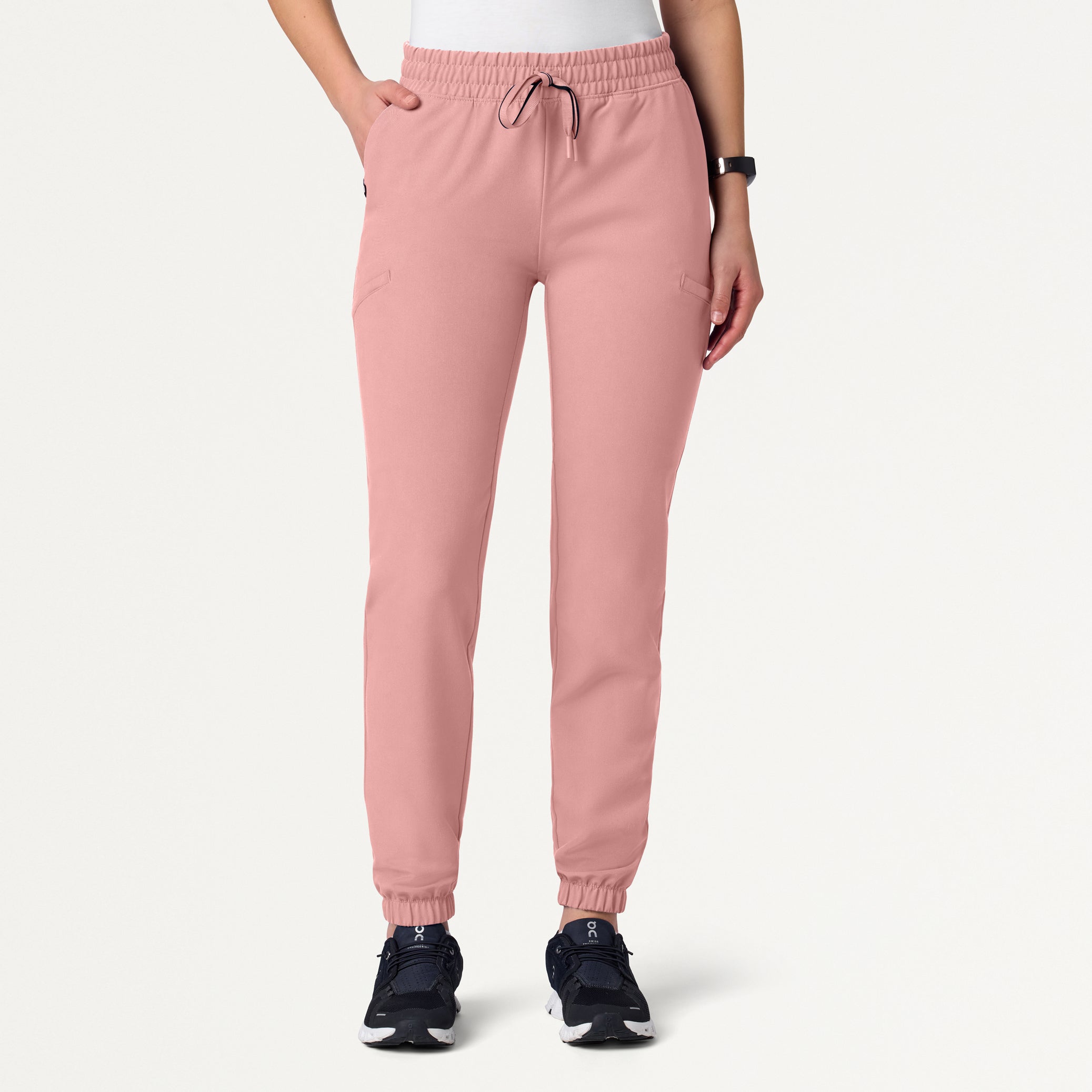Jace Skinny 7-Pocket Scrub Jogger - Mauve
