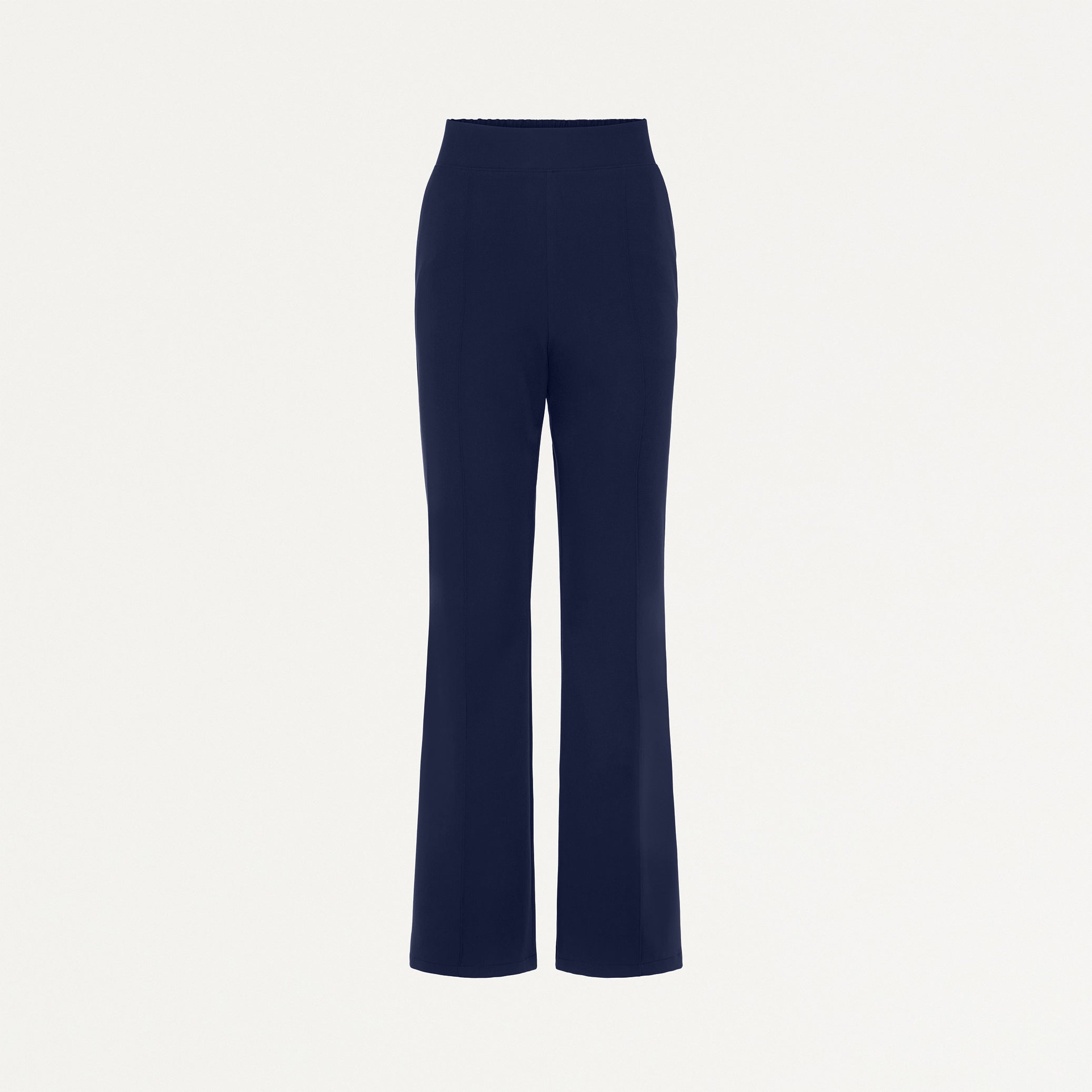 Kori High Waisted Flare Scrub Pant - Midnight Navy