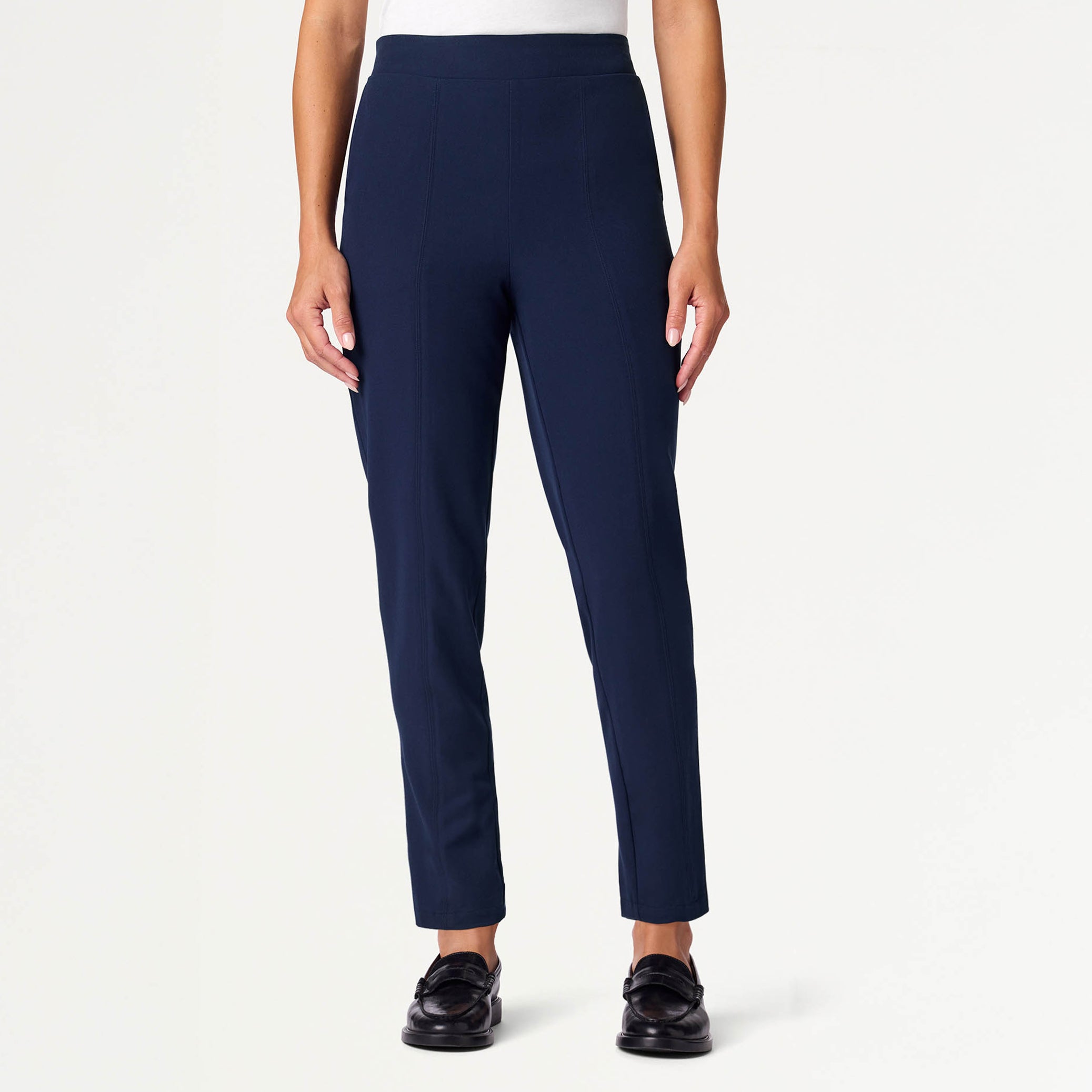 Halle High Waisted Tapered Scrub Pant - Midnight Navy