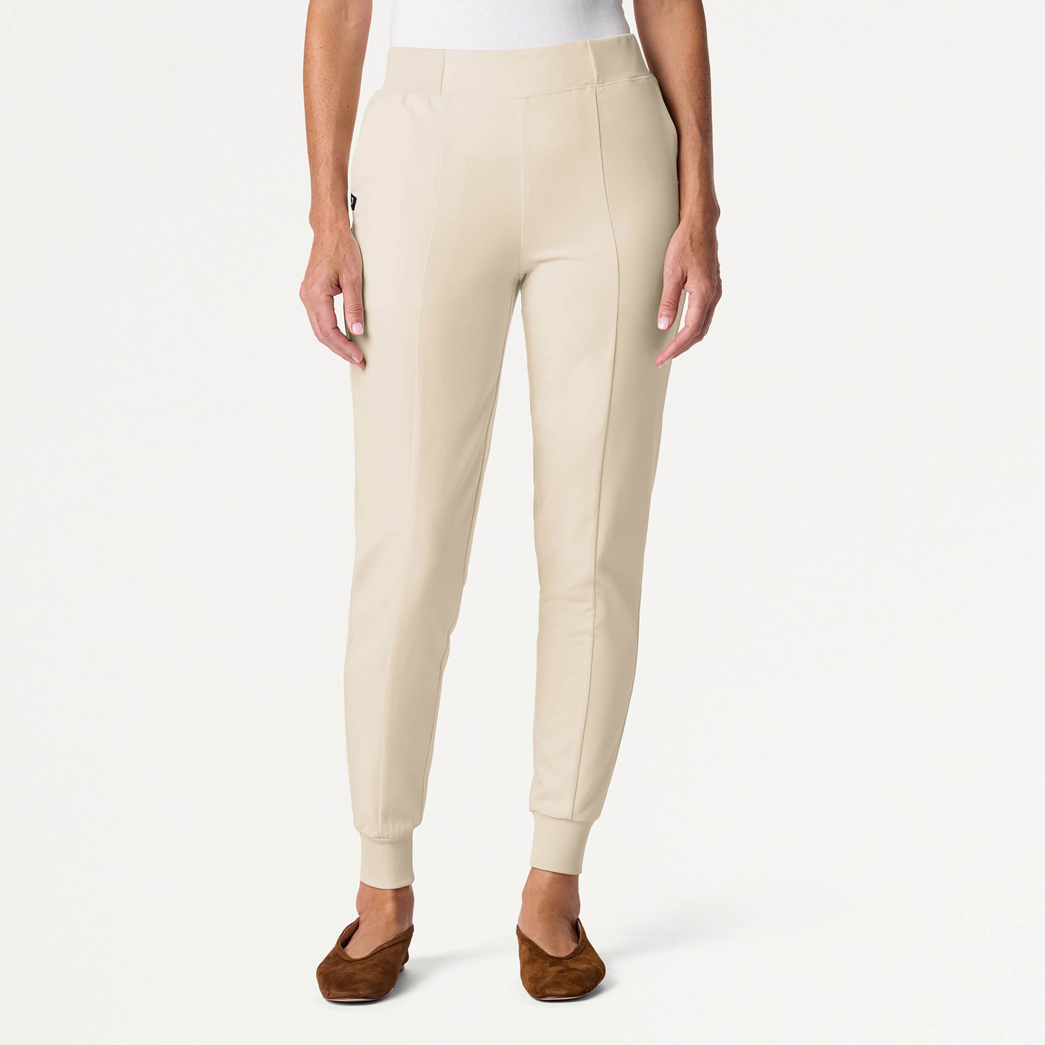 Willow Slim High Waisted Scrub Jogger - Birch