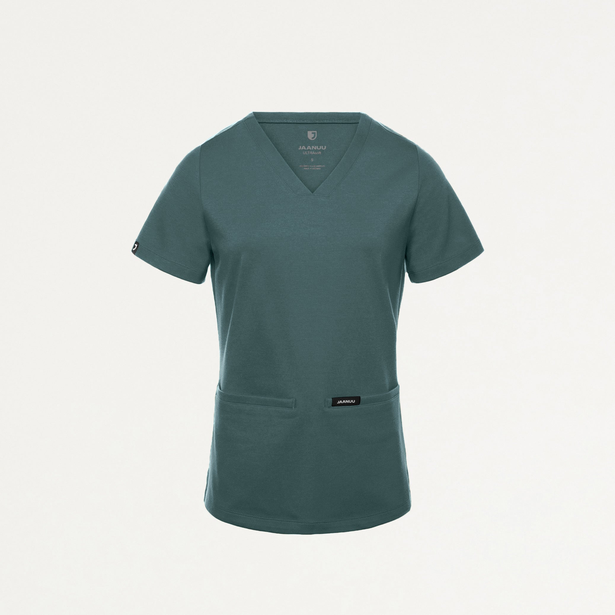 Cesi Slim UltraSOFT™ Scrub Top - Alpine Green