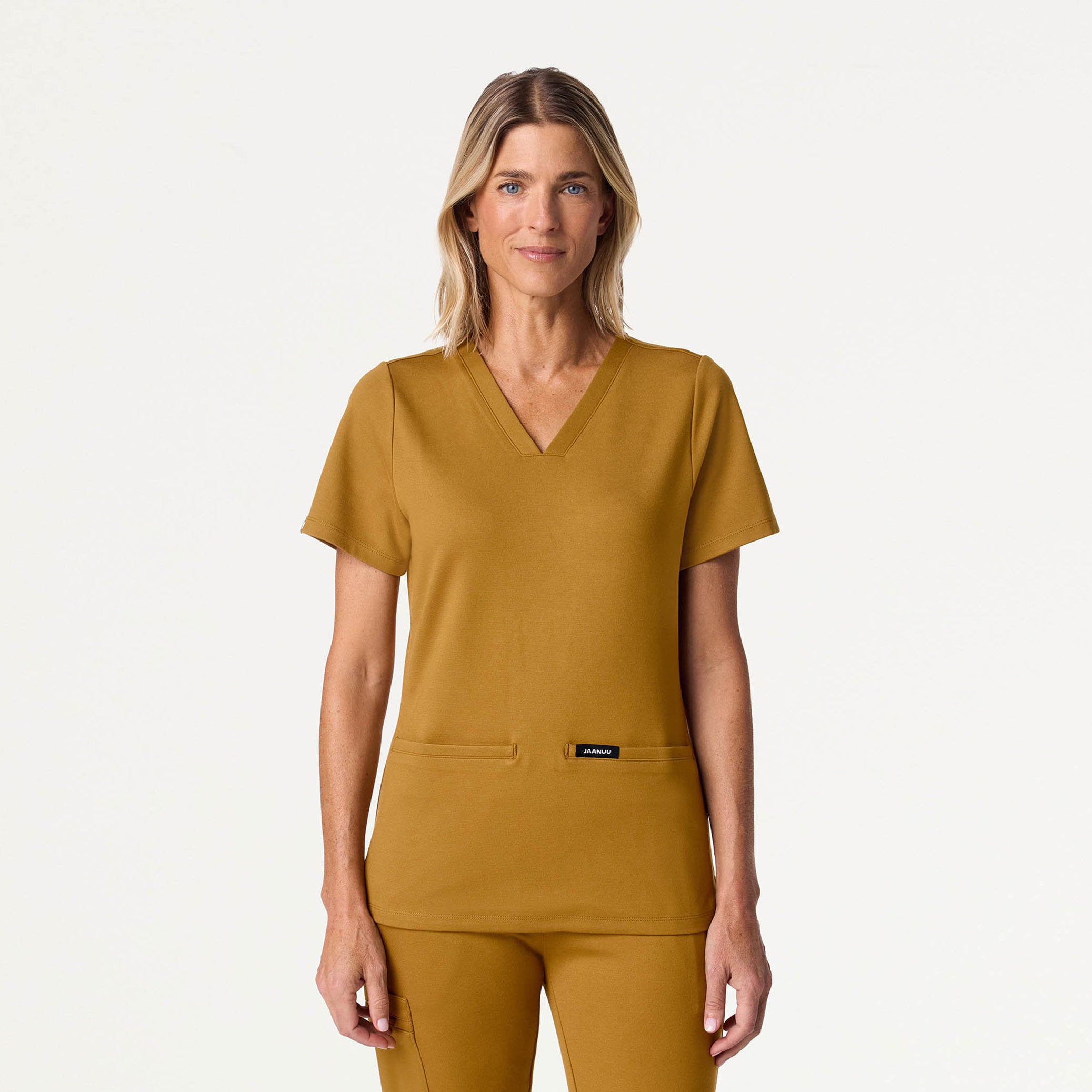 Cesi Slim UltraSOFT™ Scrub Top - Cider