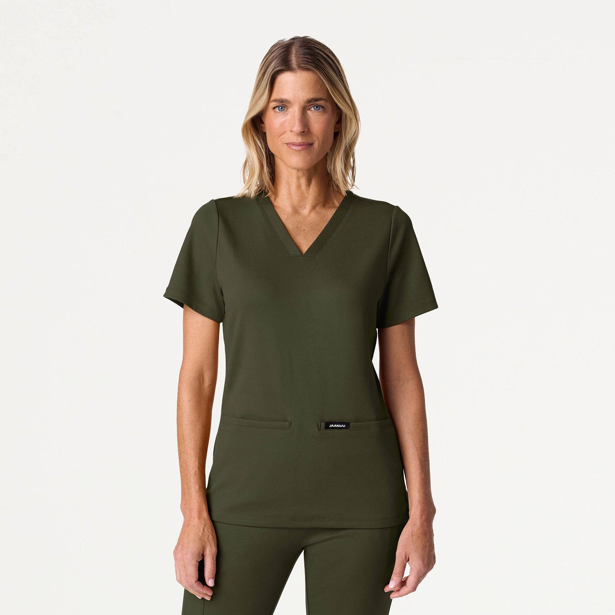 Cesi Slim UltraSOFT™ Scrub Top - Deep Olive