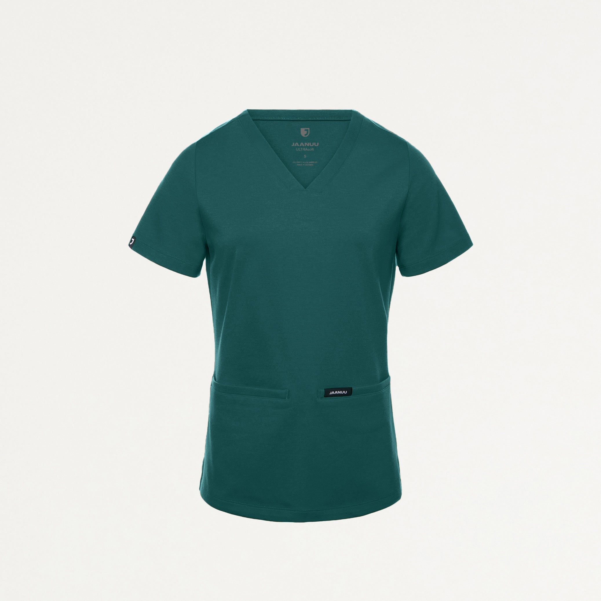 Cesi Slim UltraSOFT™ Scrub Top - Midnight Green
