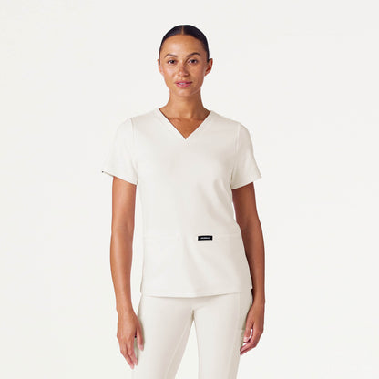 Cesi Slim UltraSOFT™ Scrub Top - Frost