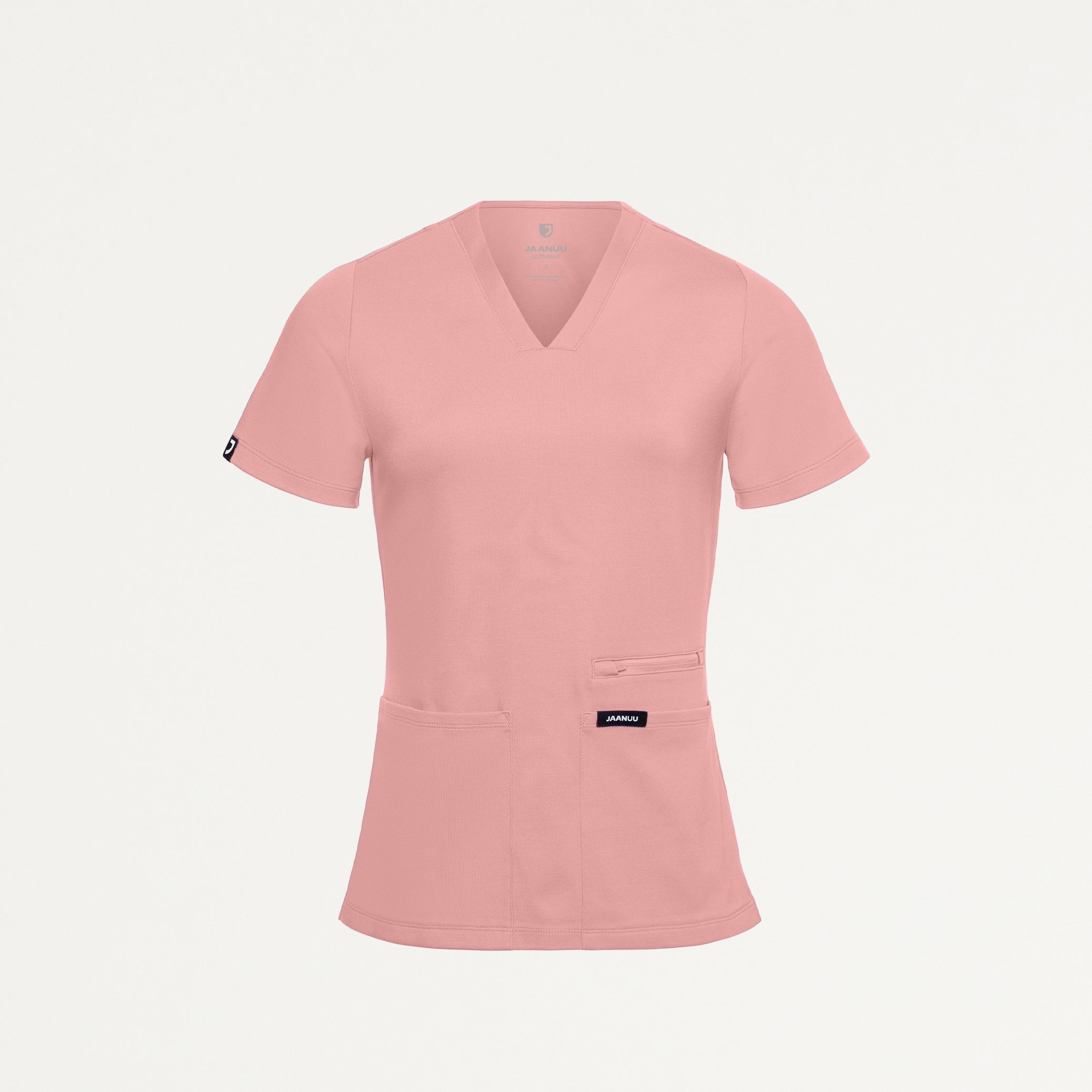 Kass Slim 4-Pocket UltraSOFT™ Scrub Top - Mauve