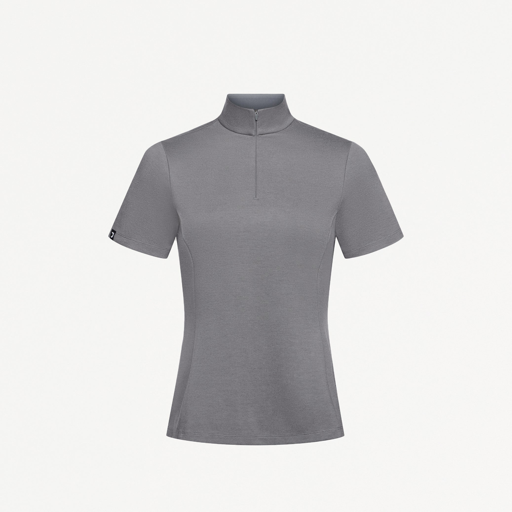Astra Slim Half-Zip UltraSOFT™ Scrub Top - Graphite