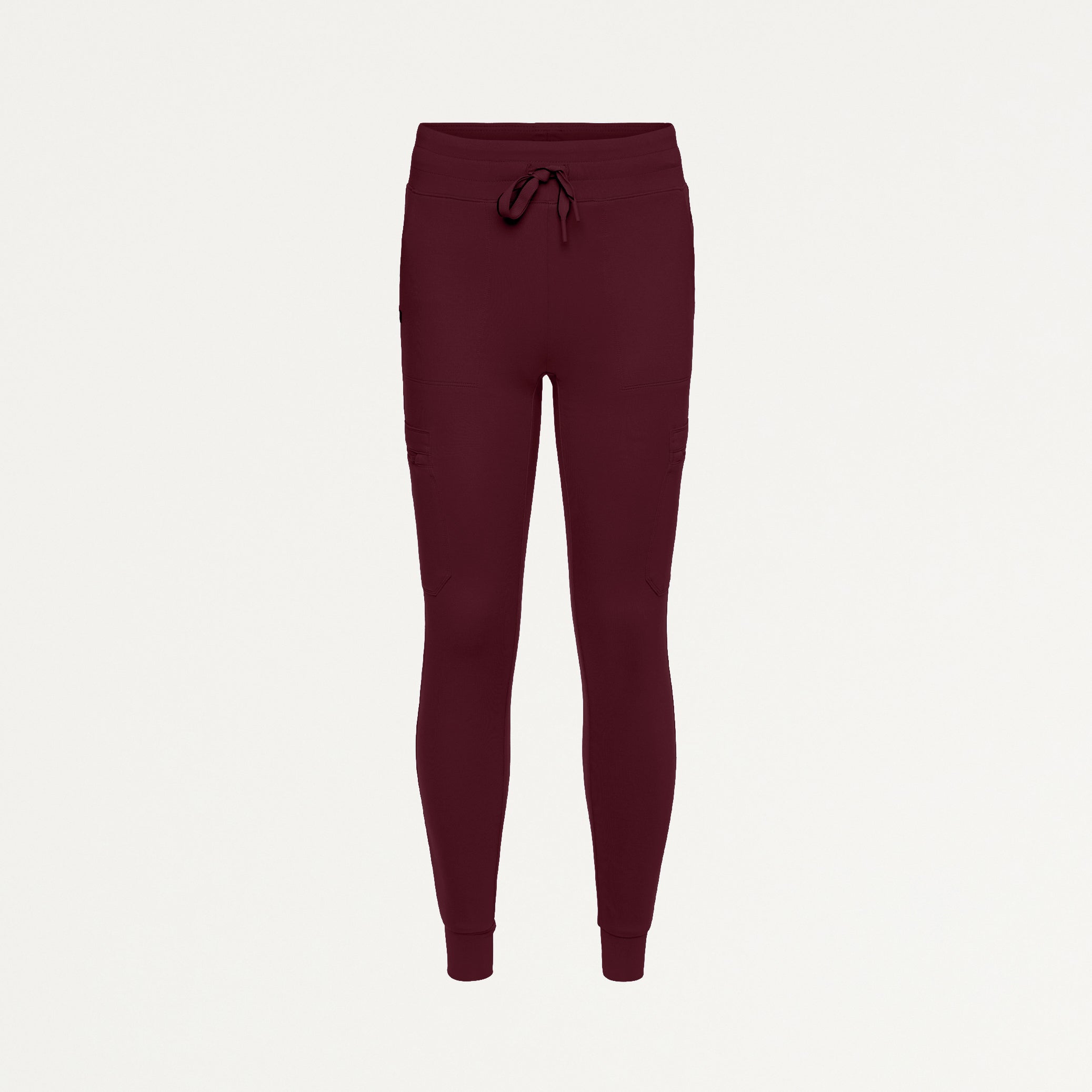 Kait 10-Pocket Skinny UltraSOFT™ Scrub Jogger - Burgundy