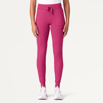 Kait 10-Pocket Skinny UltraSOFT™ Scrub Jogger - Wild Berry