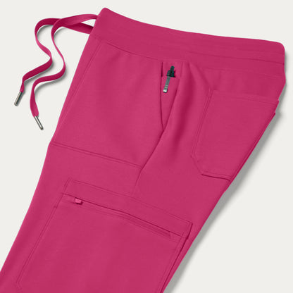 Kait 10-Pocket Skinny UltraSOFT™ Scrub Jogger - Wild Berry