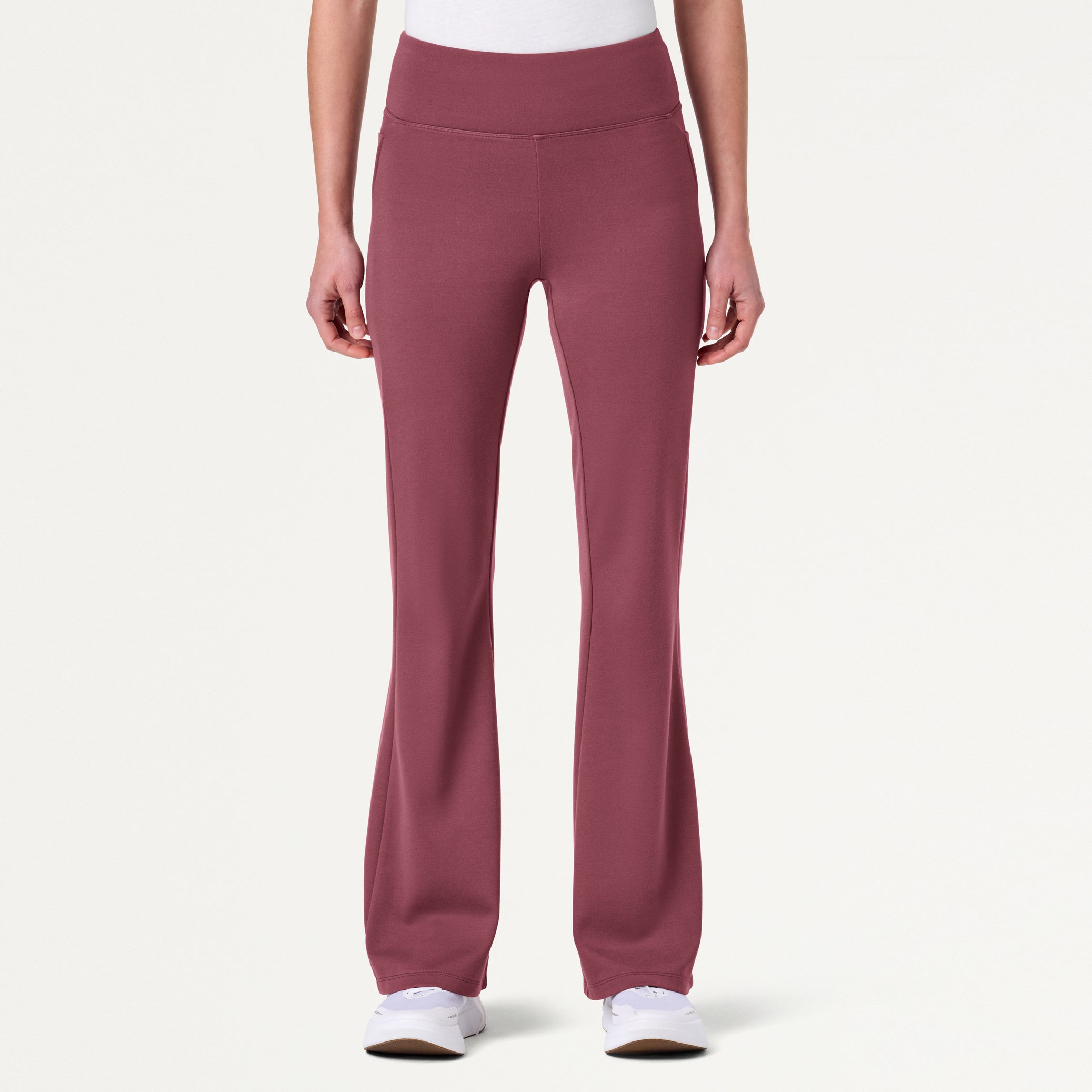 Lina UltraSOFT™ Yoga Flare Scrub Pant - Rosewood