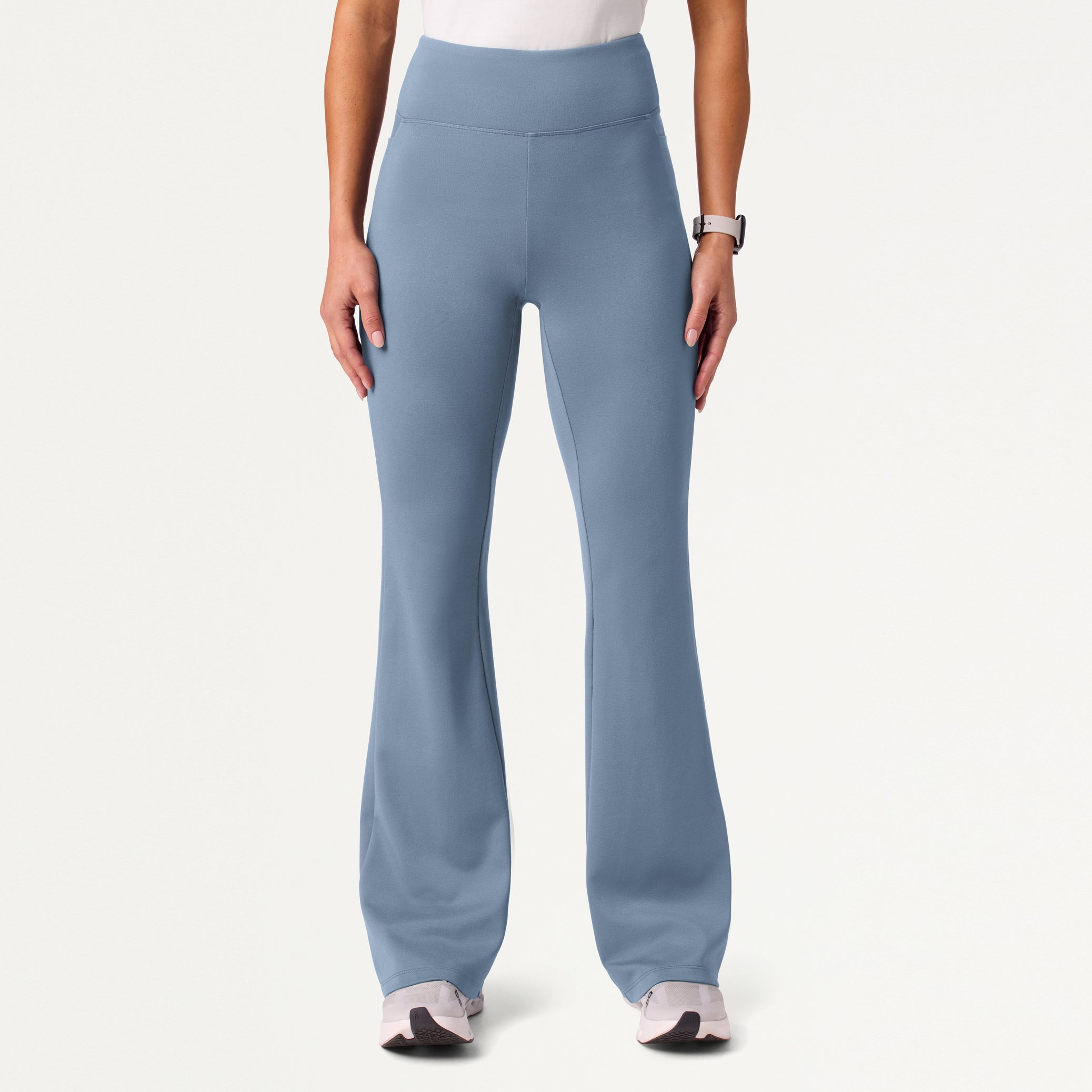 Lina UltraSOFT™ Yoga Flare Scrub Pant - Storm Blue